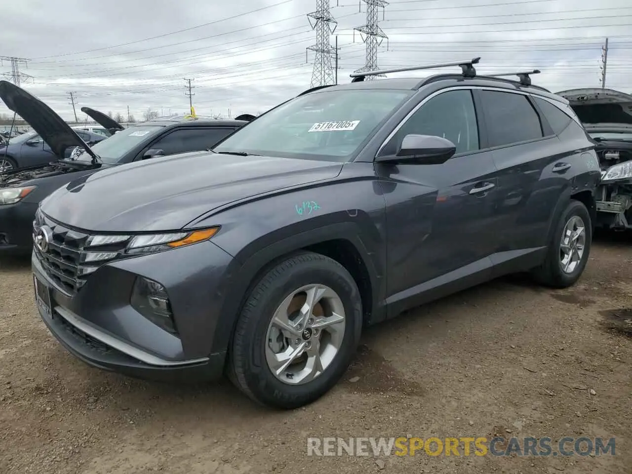 1 Photograph of a damaged car KM8JB3DE3RU273215 HYUNDAI TUCSON 2024