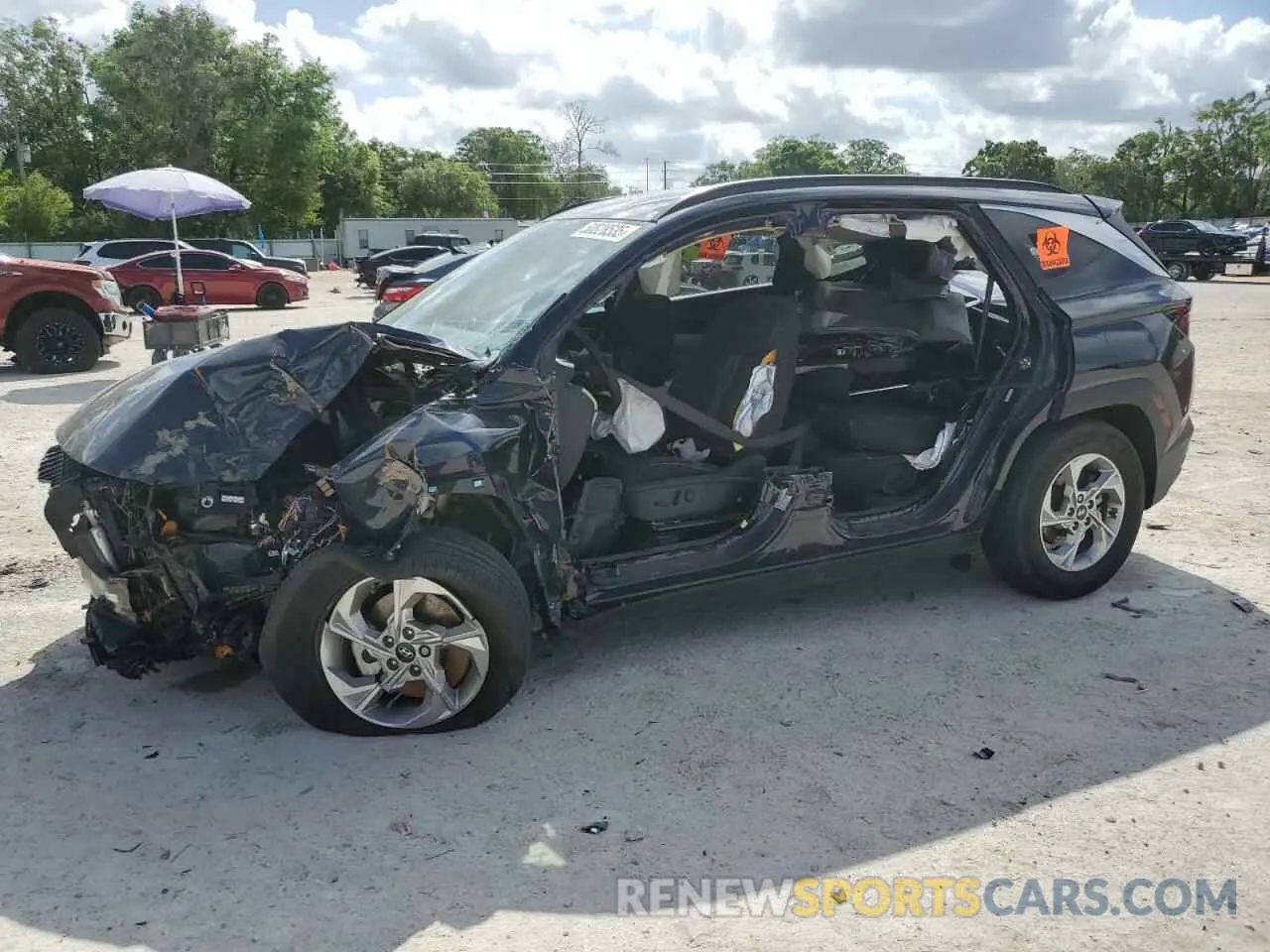 1 Photograph of a damaged car KM8JB3DE8RU276191 HYUNDAI TUCSON 2024