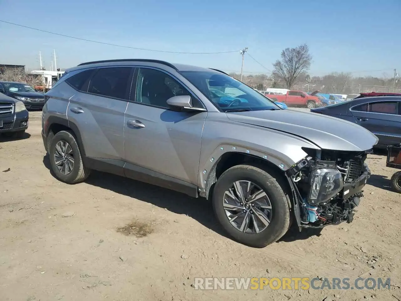 4 Photograph of a damaged car KM8JBCD16RU230419 HYUNDAI TUCSON 2024
