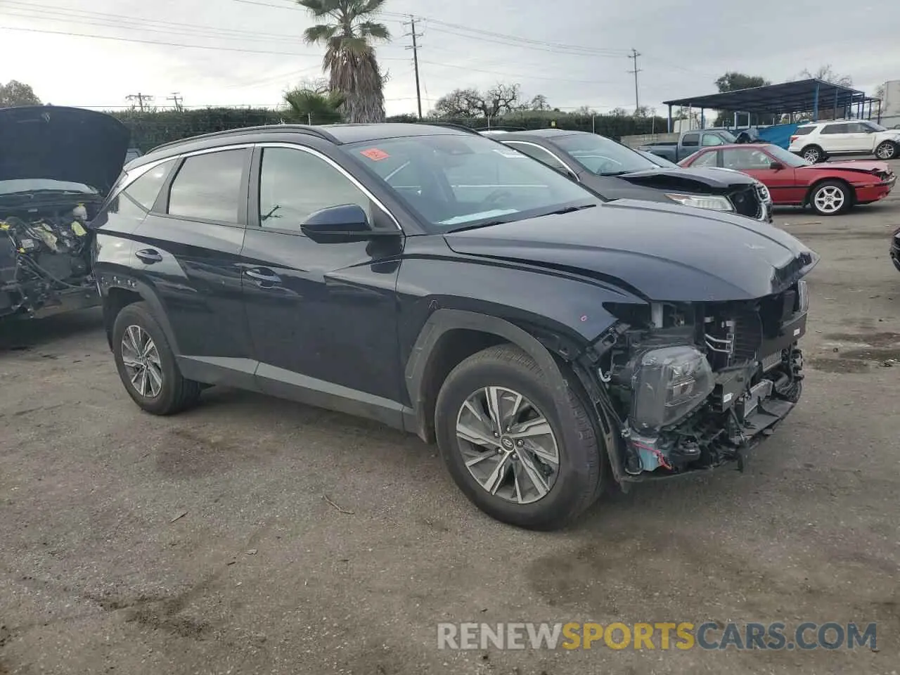 4 Photograph of a damaged car KM8JBCD18RU145047 HYUNDAI TUCSON 2024
