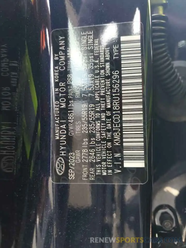 12 Photograph of a damaged car KM8JECD18RU156296 HYUNDAI TUCSON 2024