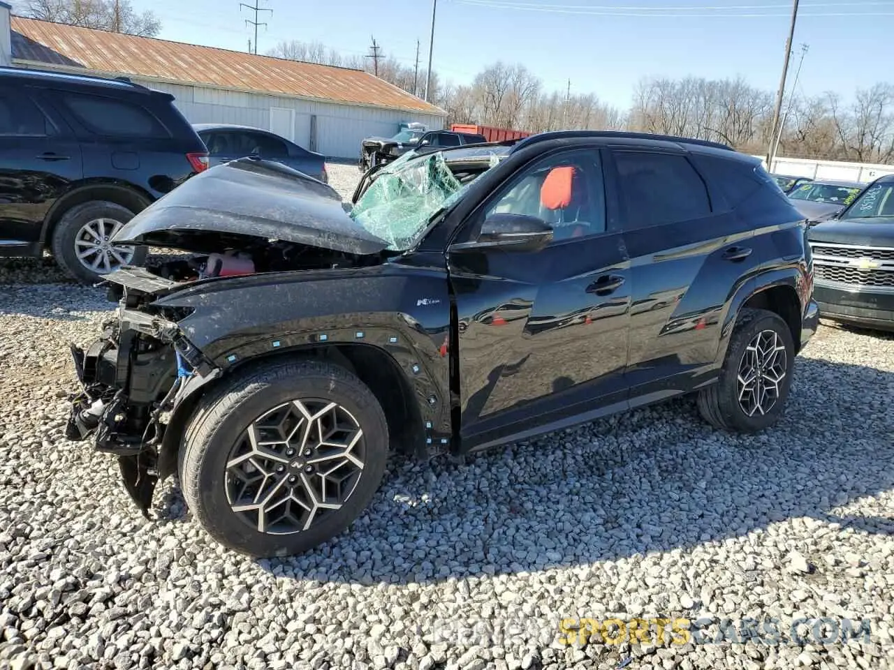 1 Photograph of a damaged car KM8JFCD13RU162441 HYUNDAI TUCSON 2024
