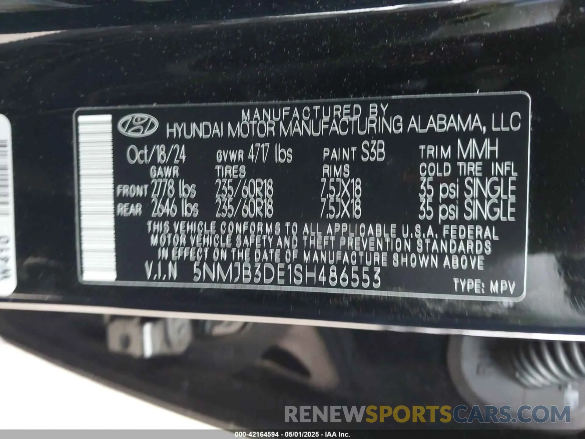 9 Фотография поврежденного автомобиля 5NMJB3DE1SH486553 HYUNDAI TUCSON 2025