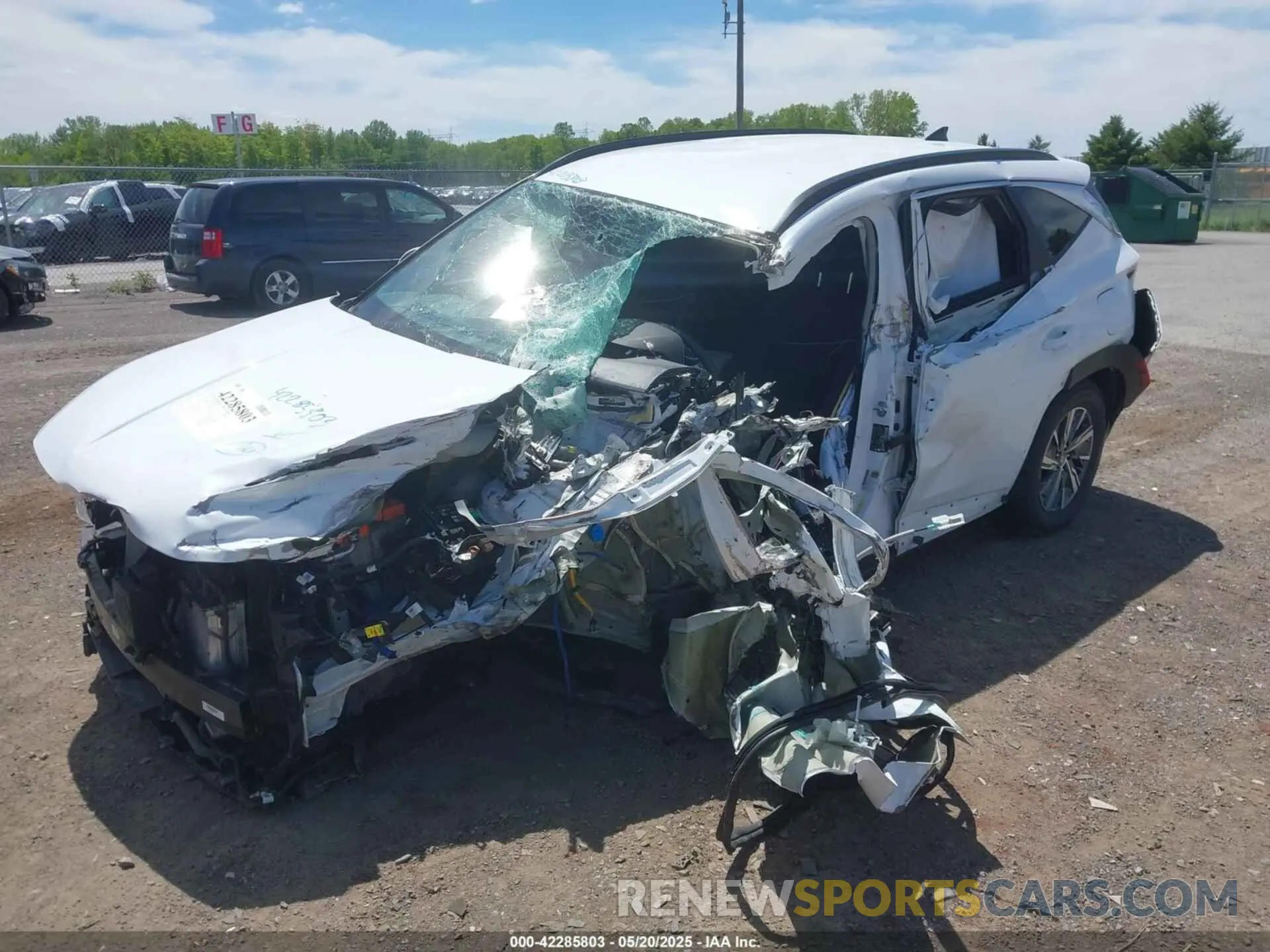 2 Фотография поврежденного автомобиля KM8JBCA12NU024674 HYUNDAI TUCSON HYBRID 2022