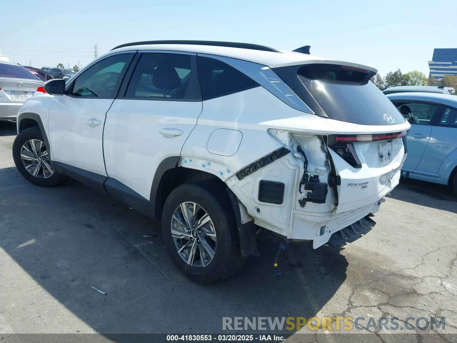 3 Photograph of a damaged car KM8JBCA19NU022291 HYUNDAI TUCSON HYBRID 2022
