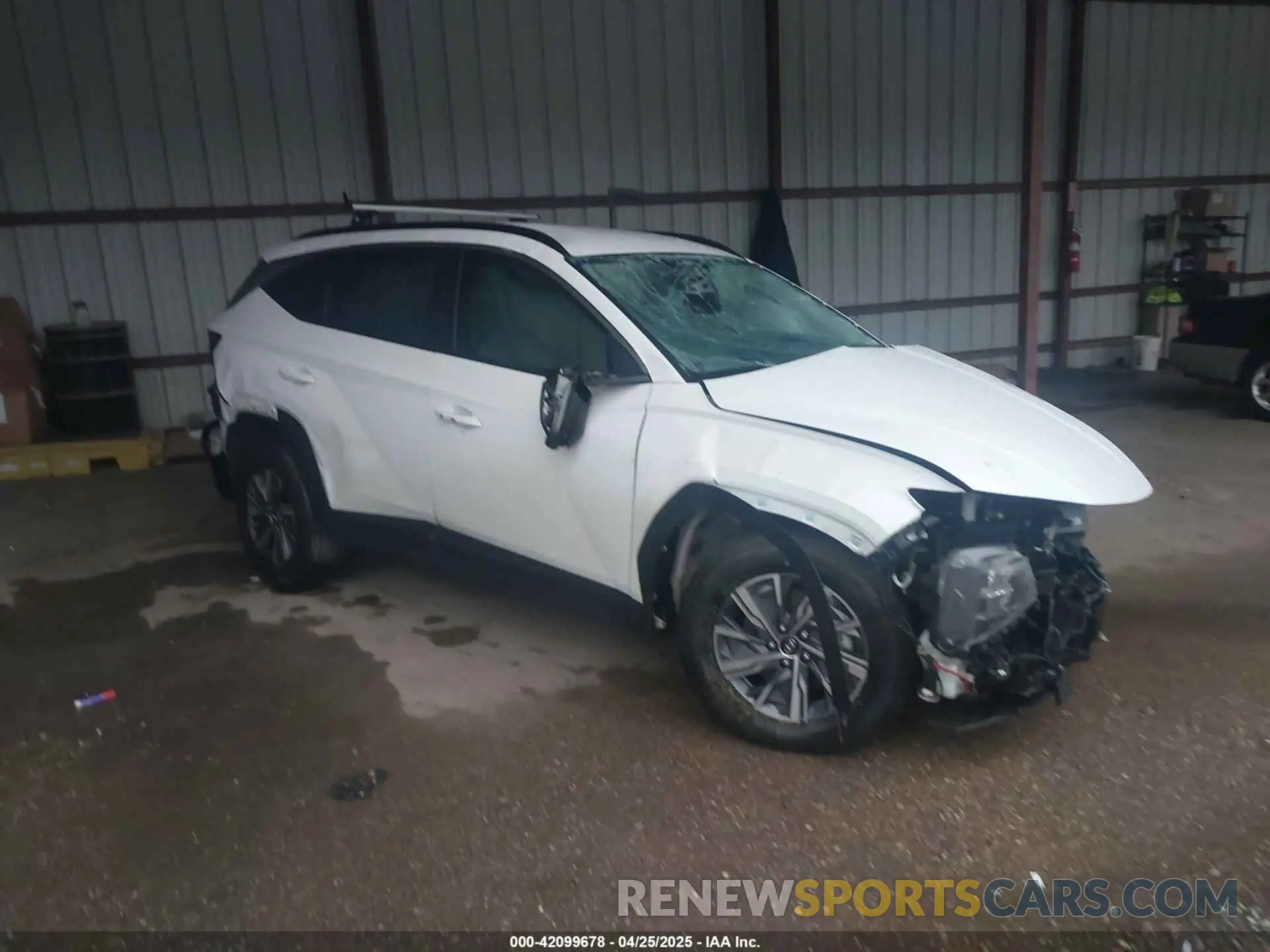 1 Photograph of a damaged car KM8JBCA19NU064198 HYUNDAI TUCSON HYBRID 2022