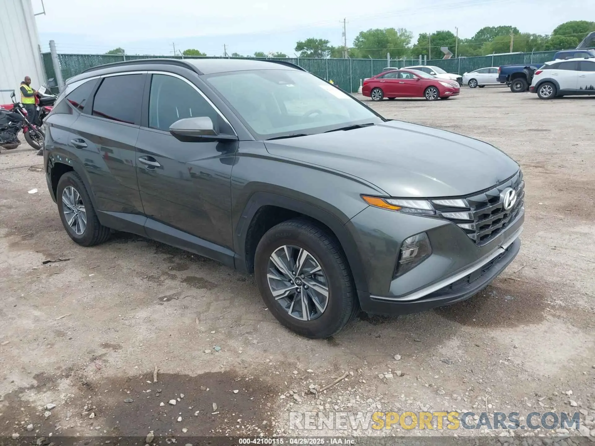 1 Photograph of a damaged car KM8JBCA1XNU025099 HYUNDAI TUCSON HYBRID 2022