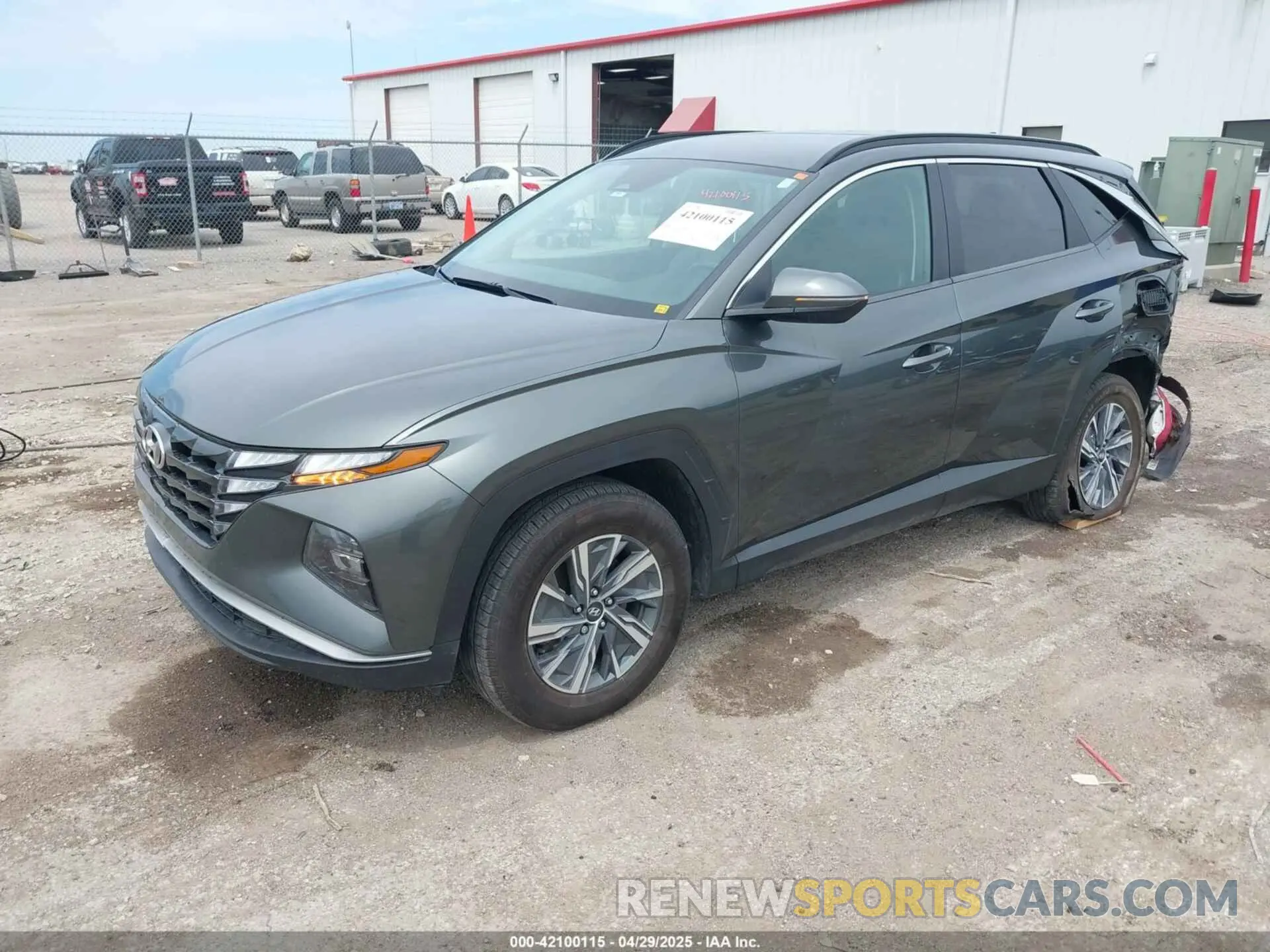 2 Photograph of a damaged car KM8JBCA1XNU025099 HYUNDAI TUCSON HYBRID 2022