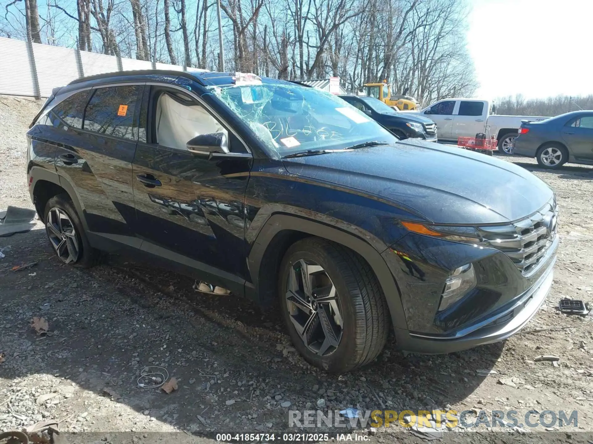 1 Photograph of a damaged car KM8JECA10NU059124 HYUNDAI TUCSON HYBRID 2022