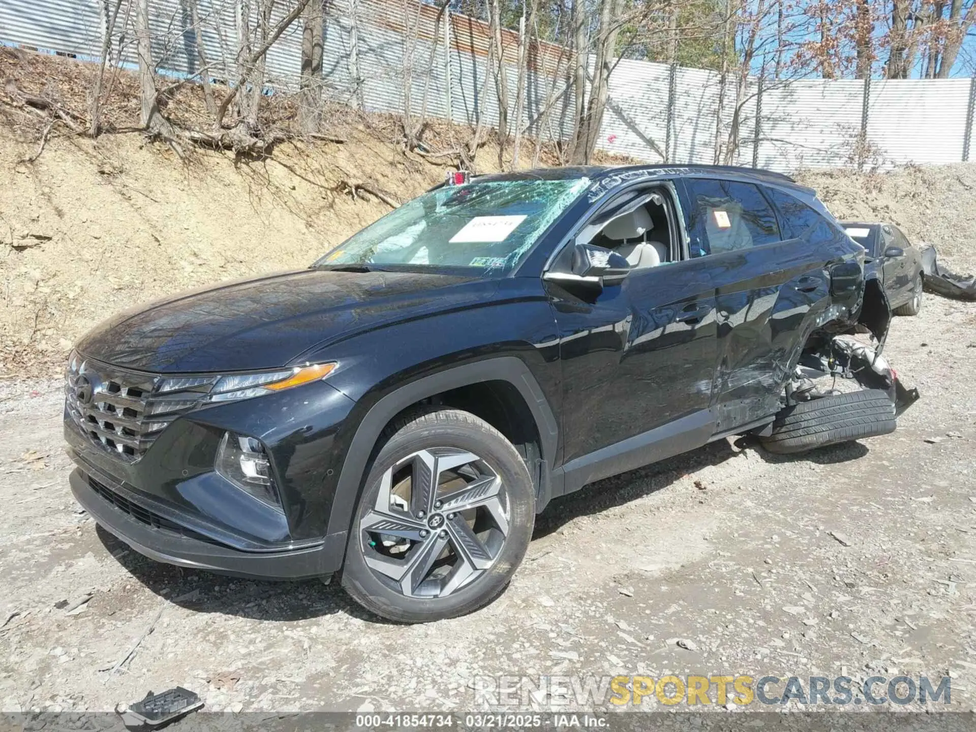 2 Photograph of a damaged car KM8JECA10NU059124 HYUNDAI TUCSON HYBRID 2022