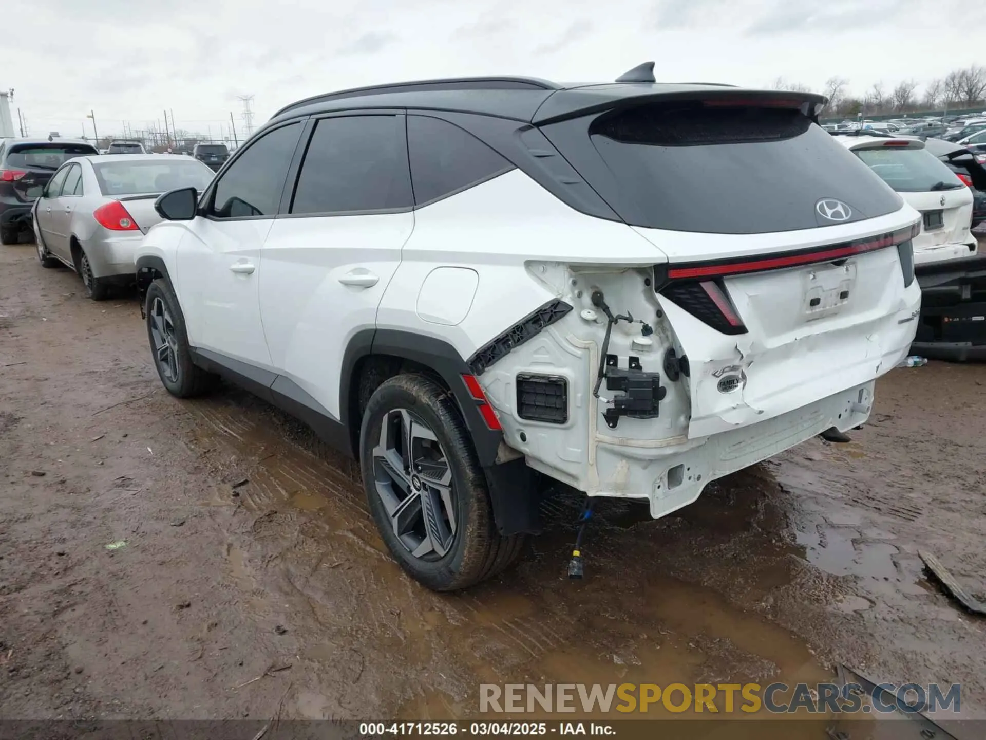 3 Фотография поврежденного автомобиля KM8JECA12NU027890 HYUNDAI TUCSON HYBRID 2022