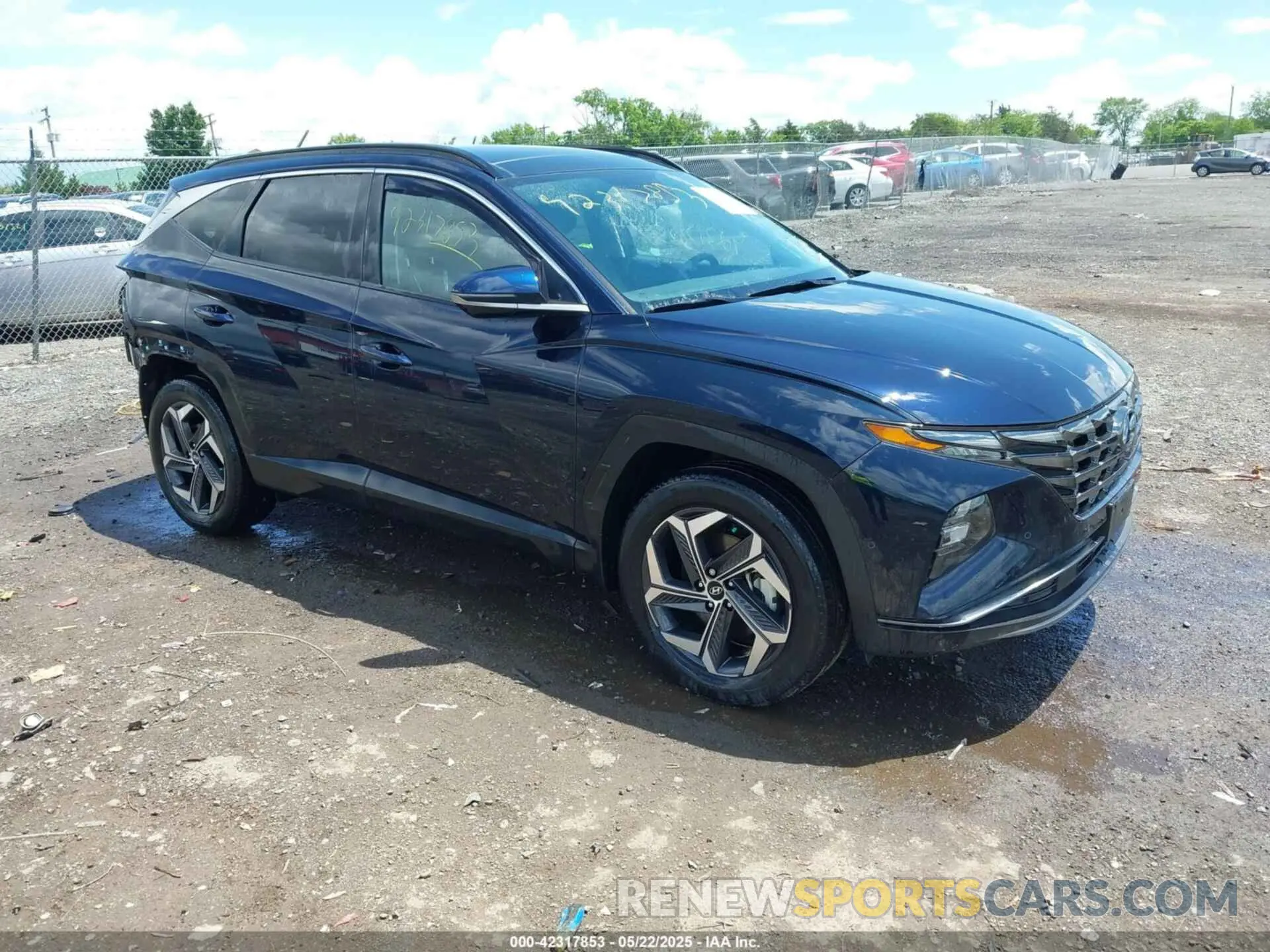 1 Фотография поврежденного автомобиля KM8JECA12NU083344 HYUNDAI TUCSON HYBRID 2022