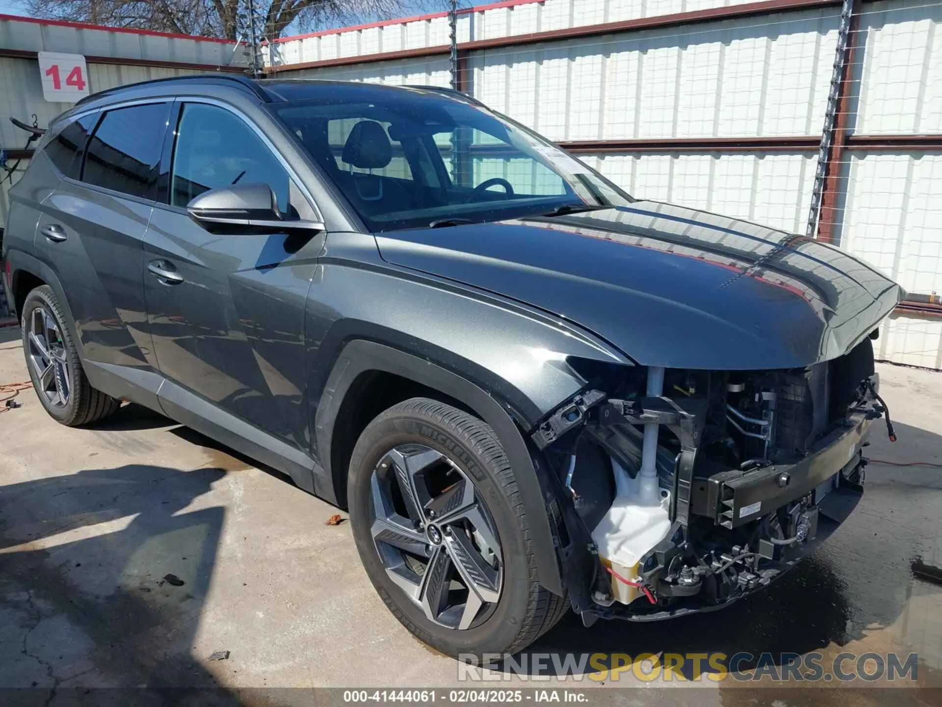1 Photograph of a damaged car KM8JECA17NU080066 HYUNDAI TUCSON HYBRID 2022