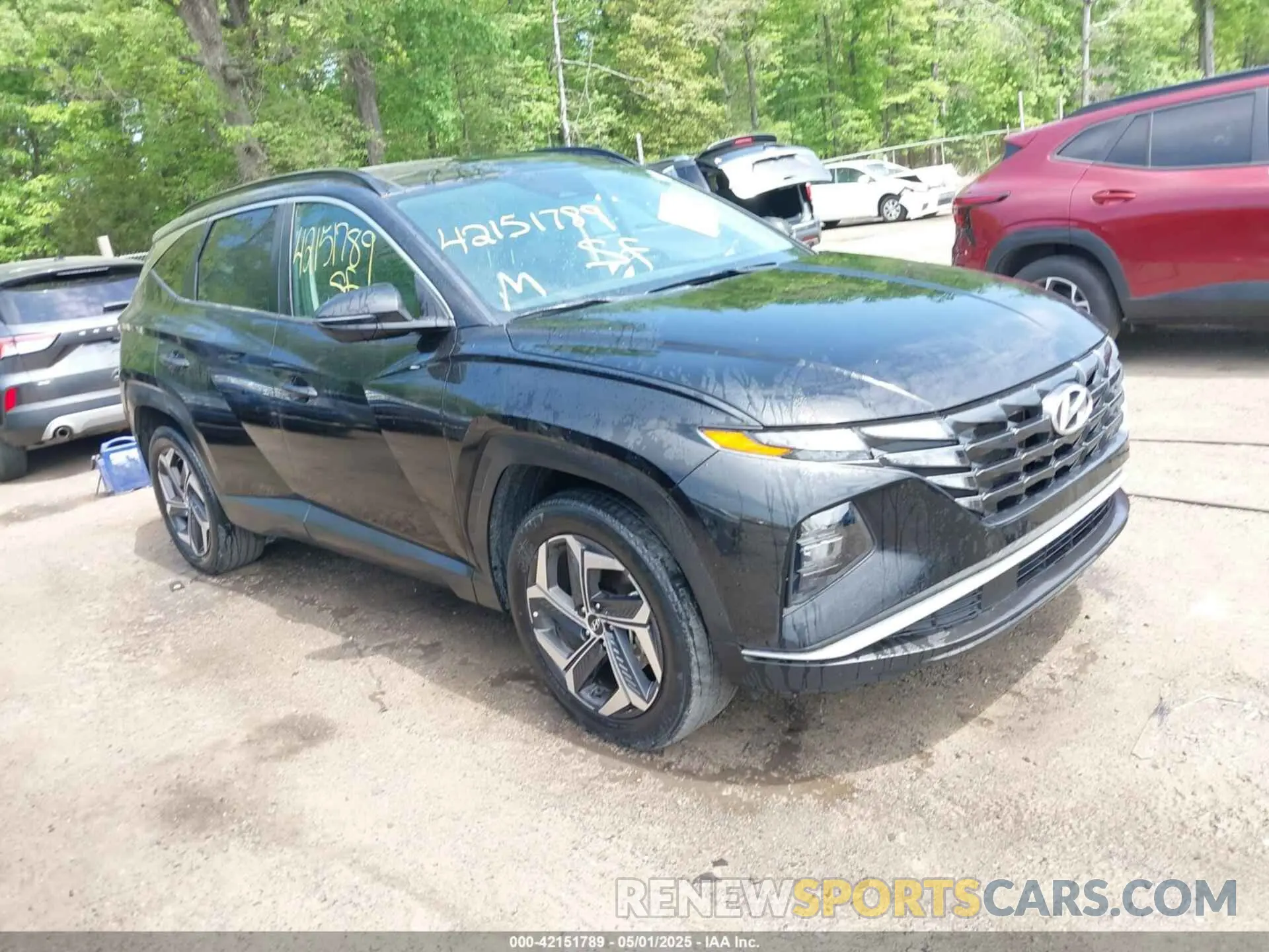 1 Photograph of a damaged car KM8JFCA17NU079013 HYUNDAI TUCSON HYBRID 2022