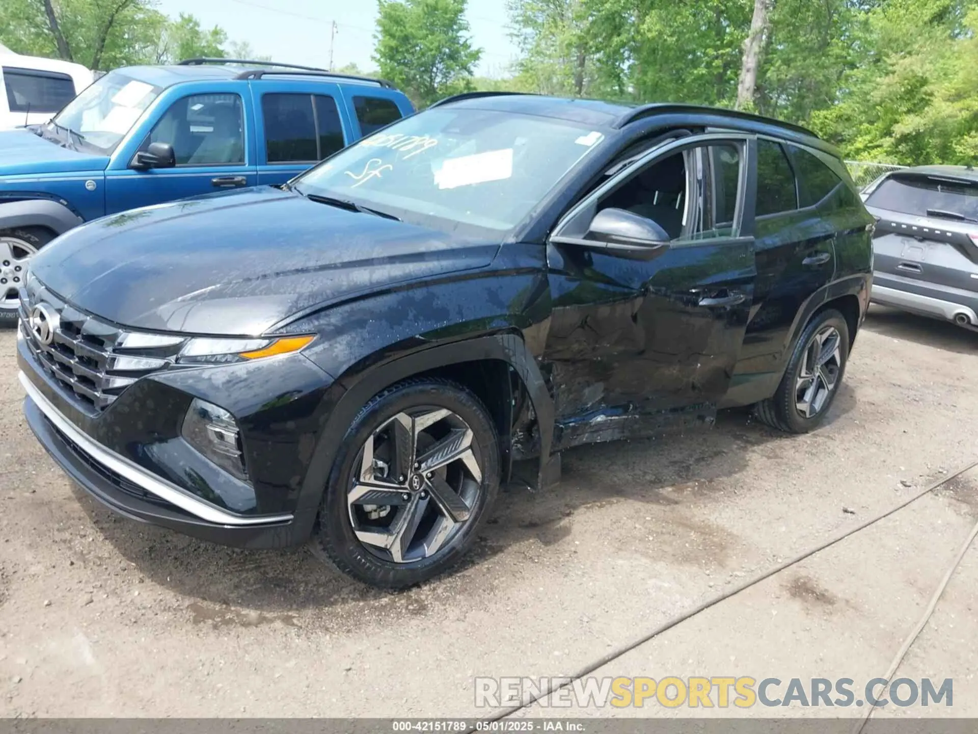 2 Photograph of a damaged car KM8JFCA17NU079013 HYUNDAI TUCSON HYBRID 2022