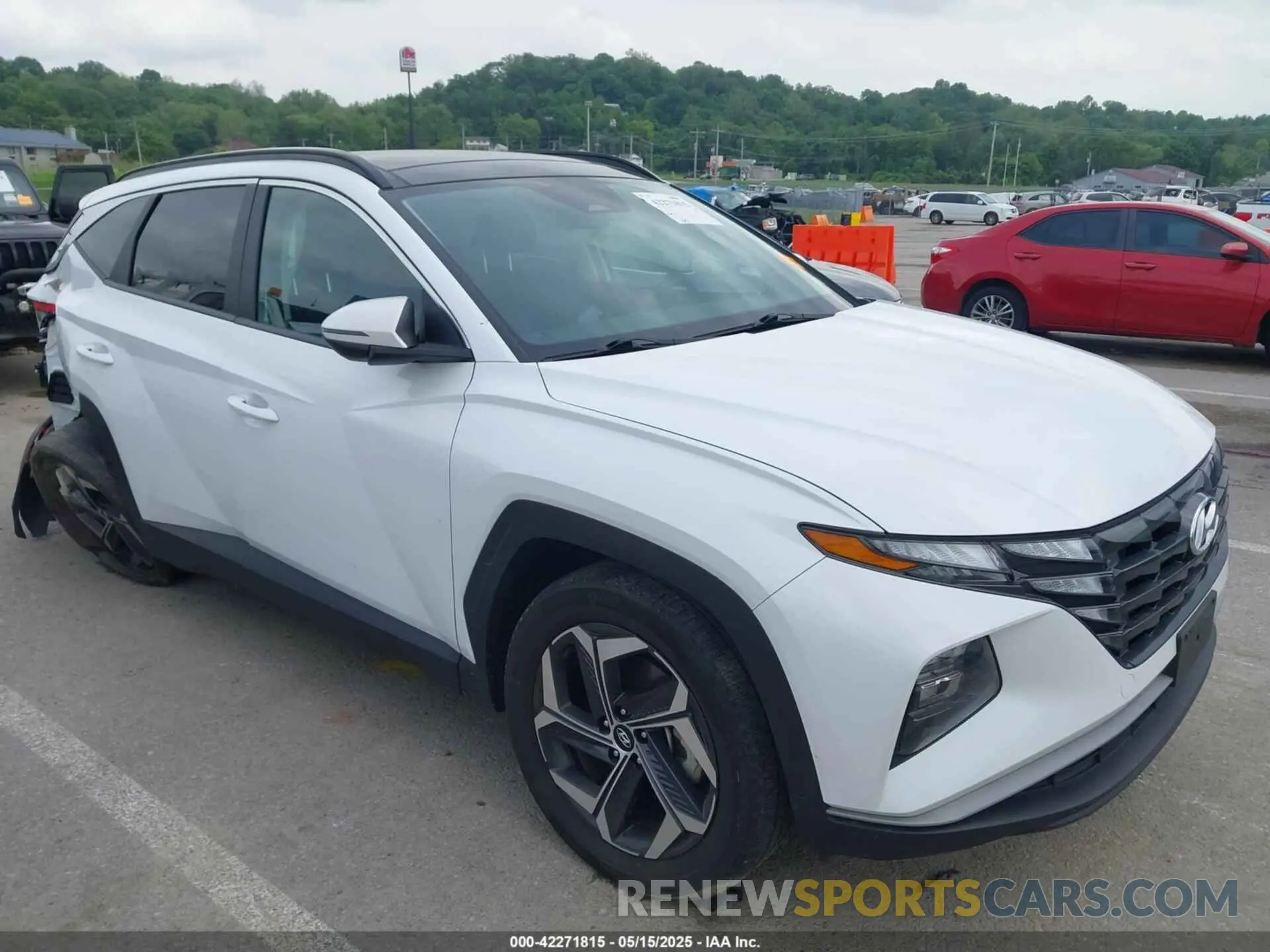 1 Photograph of a damaged car KM8JFCA18NU050944 HYUNDAI TUCSON HYBRID 2022