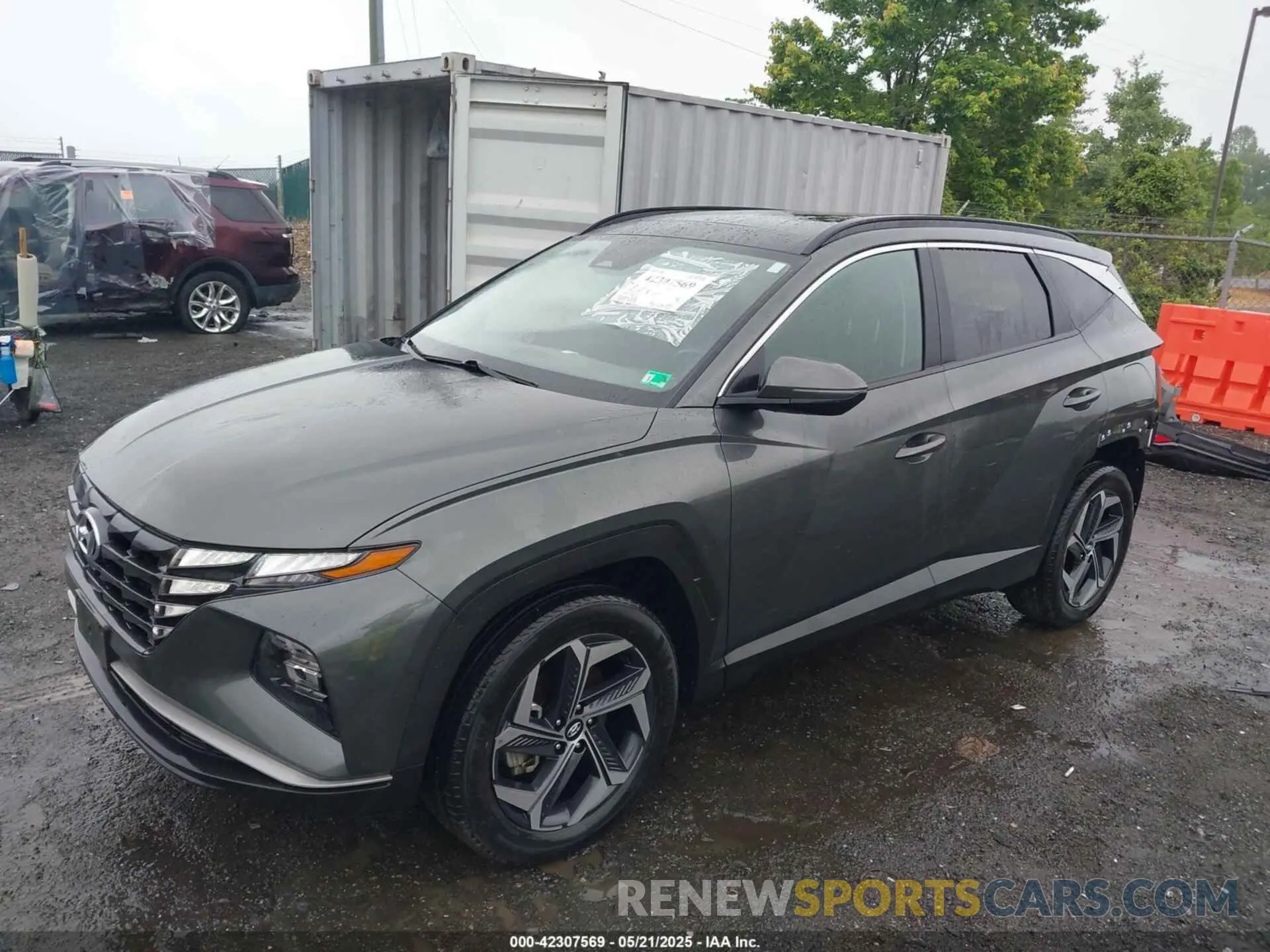2 Photograph of a damaged car KM8JFCA18NU065279 HYUNDAI TUCSON HYBRID 2022