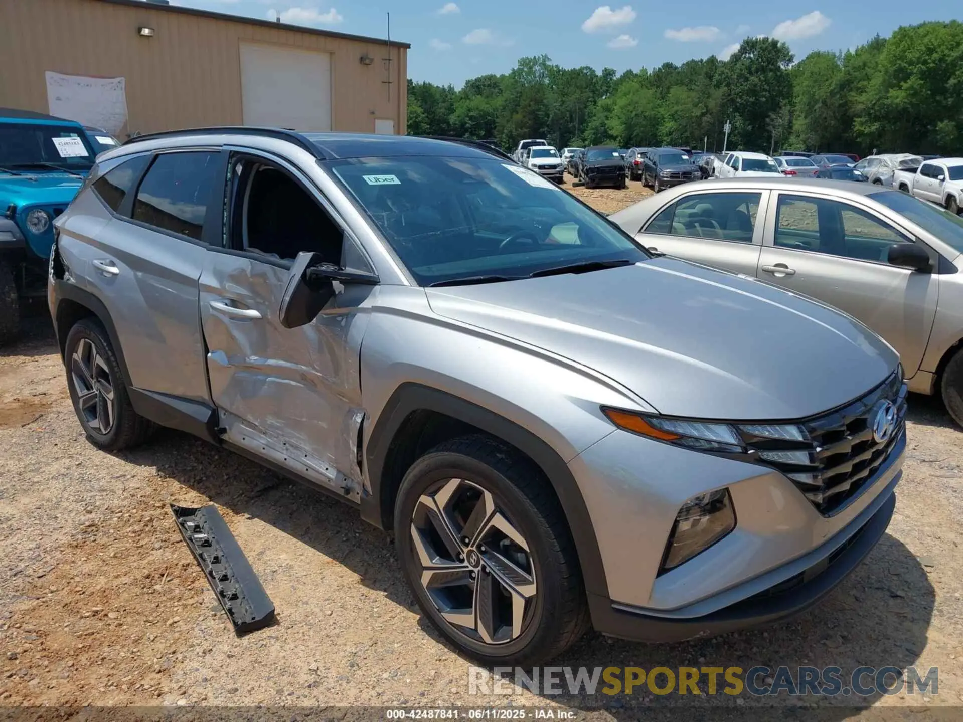 1 Photograph of a damaged car KM8JFCA19NU063959 HYUNDAI TUCSON HYBRID 2022