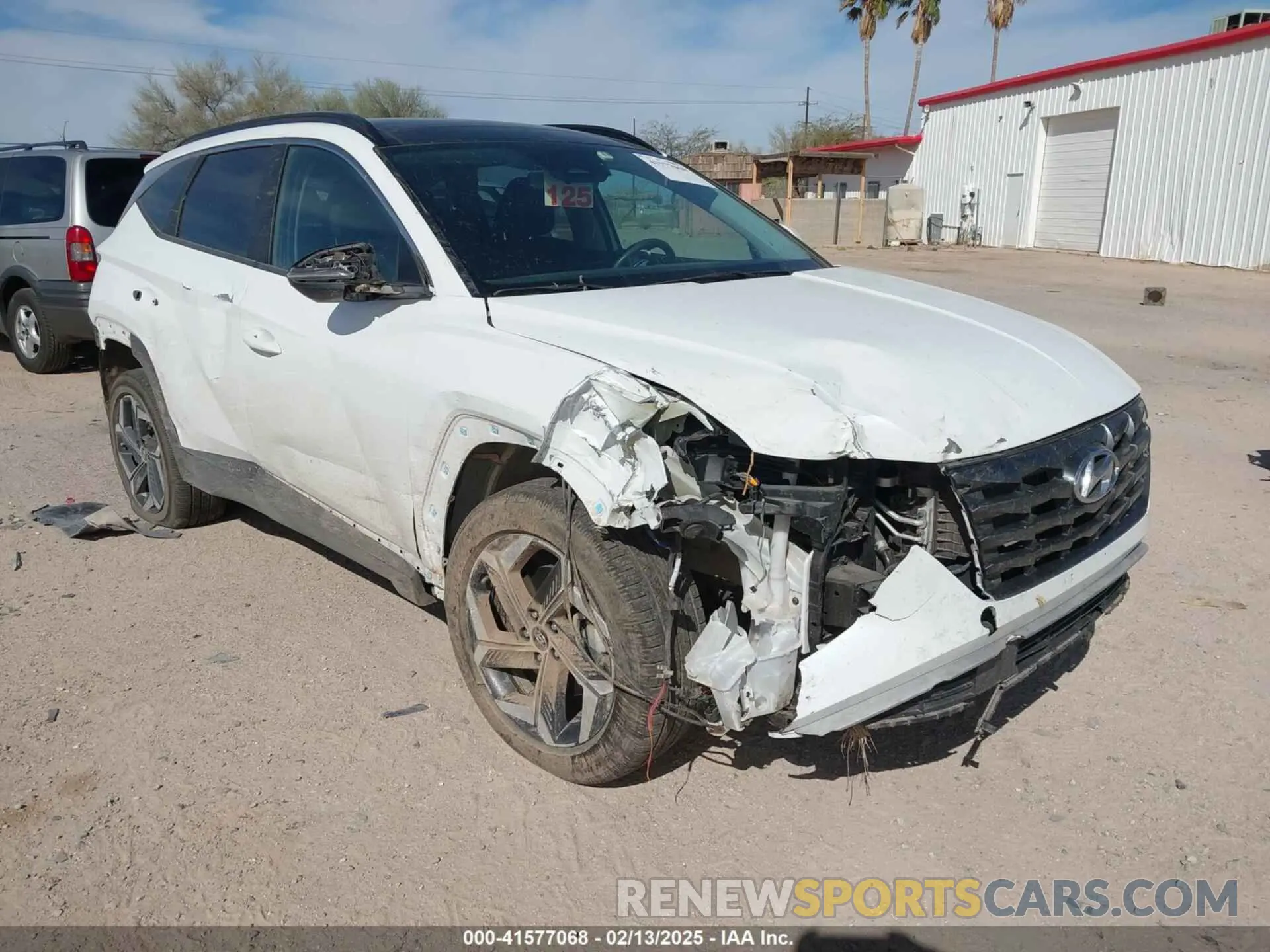 1 Photograph of a damaged car KM8JFCA1XNU034258 HYUNDAI TUCSON HYBRID 2022