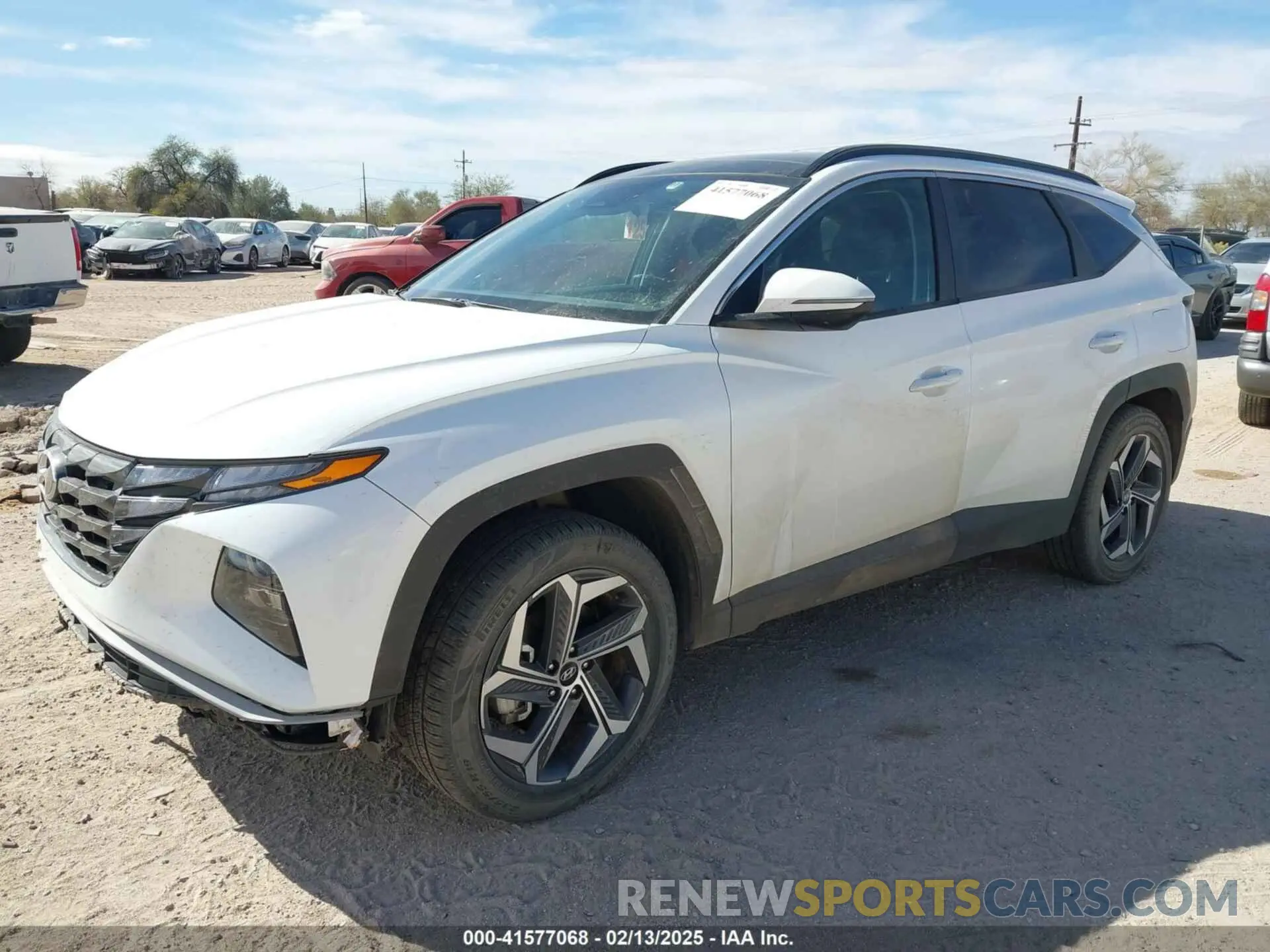 2 Photograph of a damaged car KM8JFCA1XNU034258 HYUNDAI TUCSON HYBRID 2022