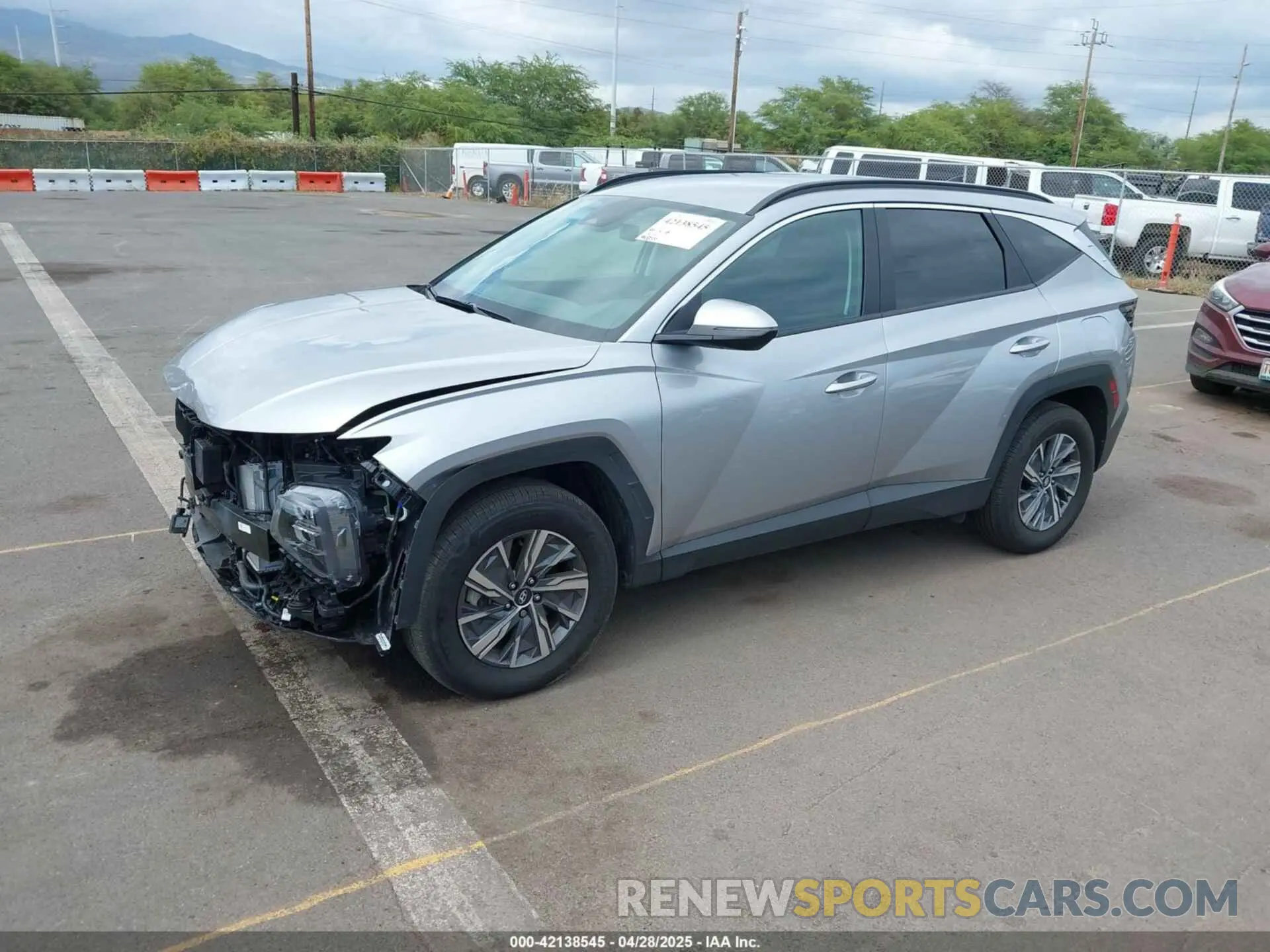 2 Фотография поврежденного автомобиля KM8JBCA16PU097422 HYUNDAI TUCSON HYBRID 2023