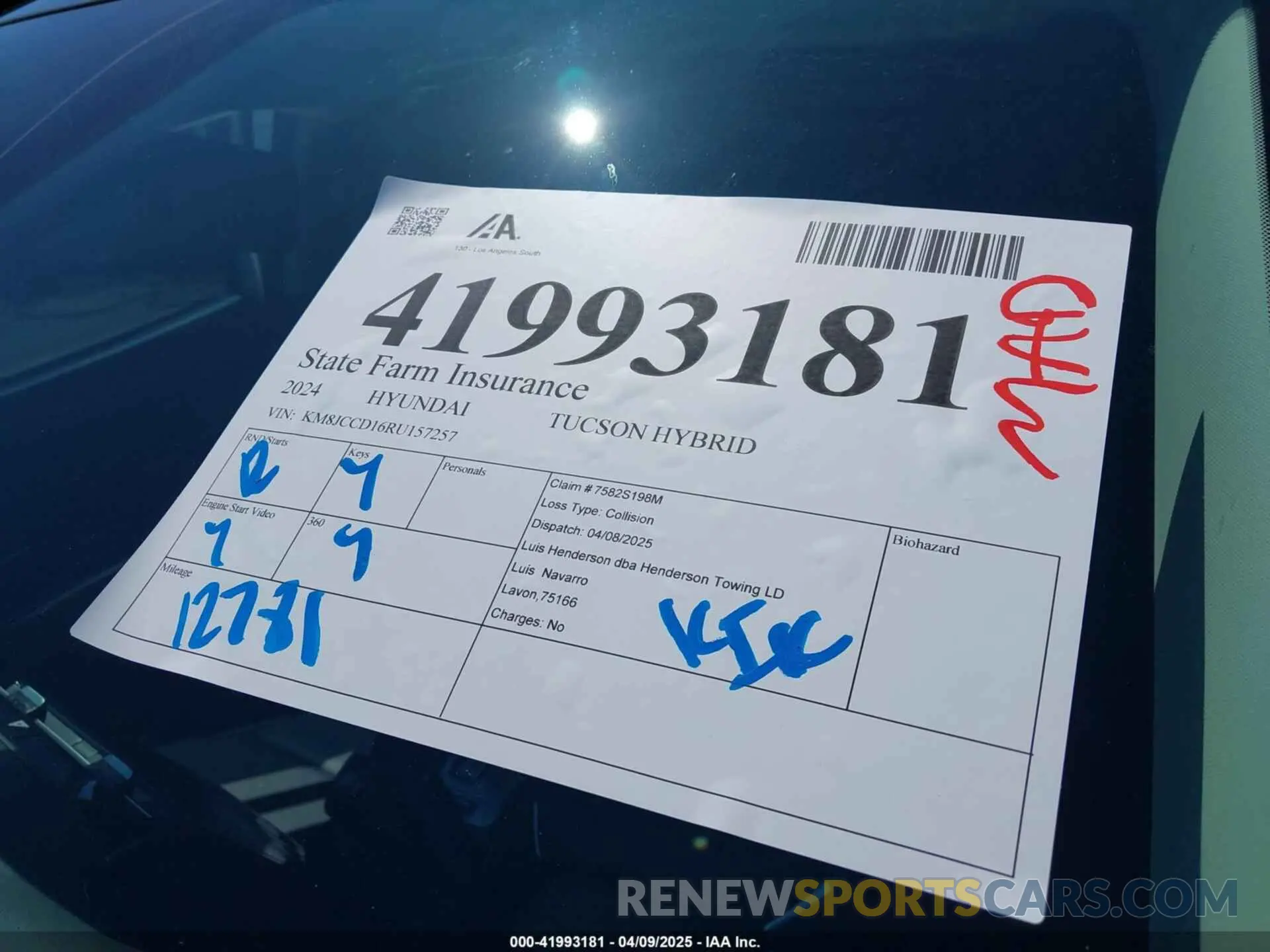 17 Фотография поврежденного автомобиля KM8JCCD16RU157257 HYUNDAI TUCSON HYBRID 2024