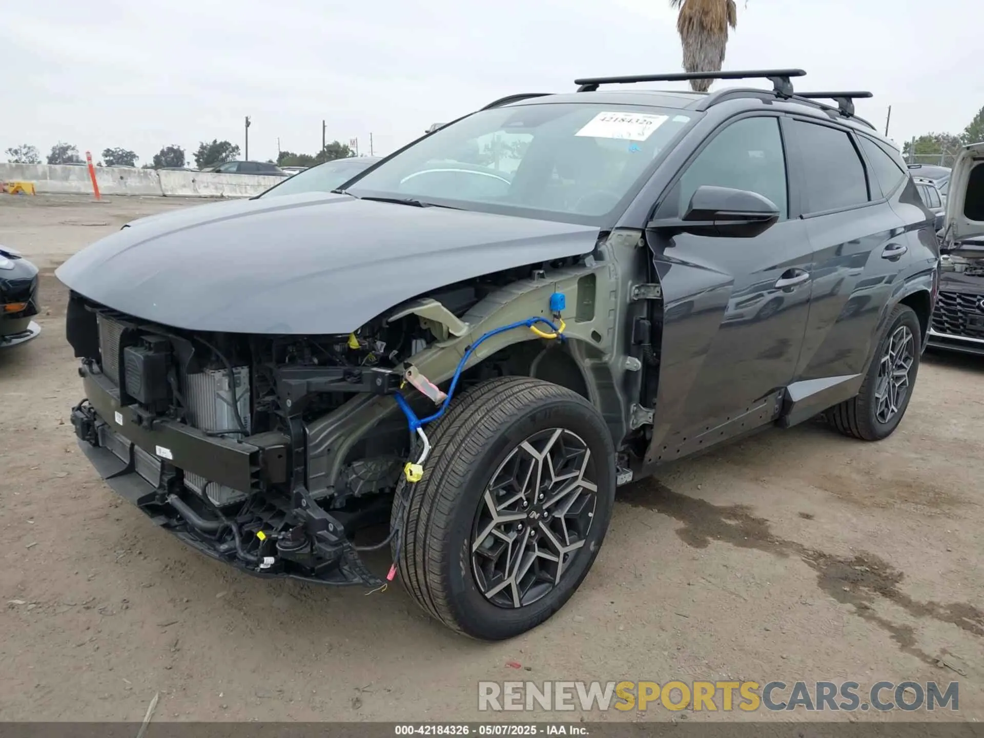 2 Фотография поврежденного автомобиля KM8JFCD10RU145581 HYUNDAI TUCSON HYBRID 2024