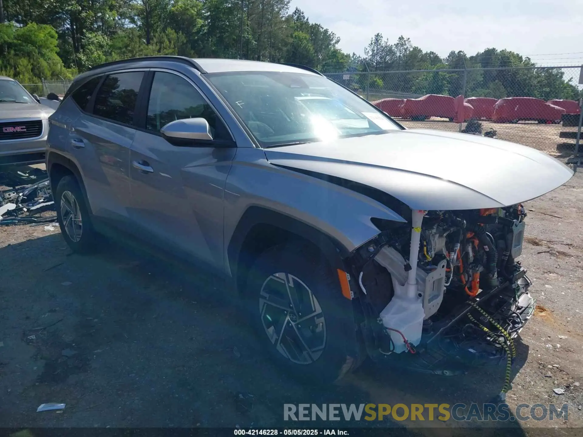 1 Photograph of a damaged car KM8JBDD11SU316426 HYUNDAI TUCSON HYBRID 2025
