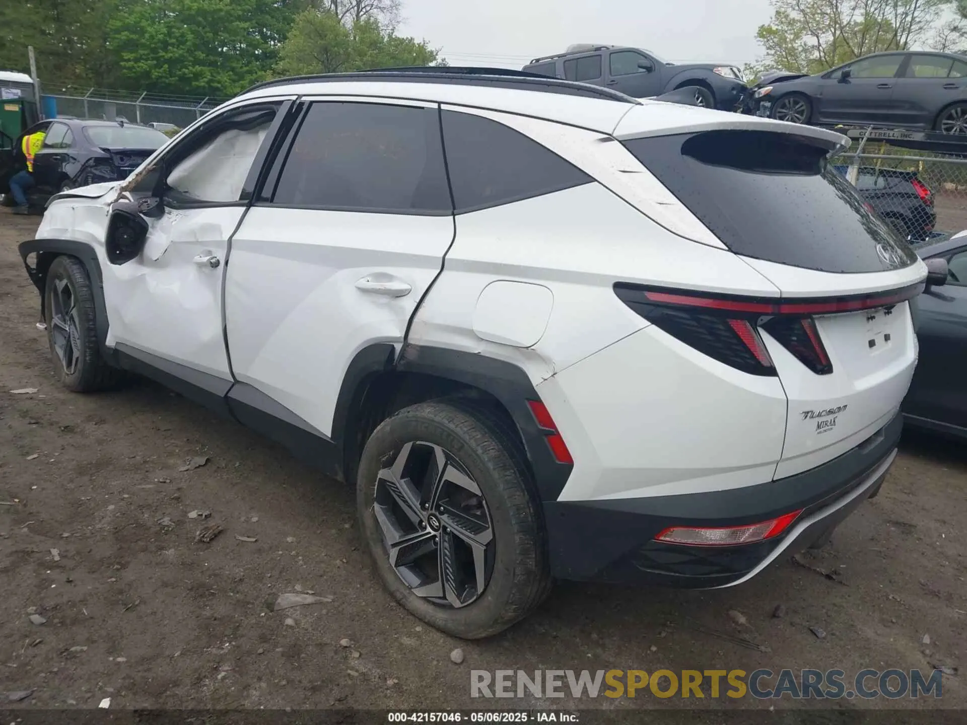 3 Фотография поврежденного автомобиля KM8JFDA29NU054211 HYUNDAI TUCSON PLUG-IN HYBRID 2022