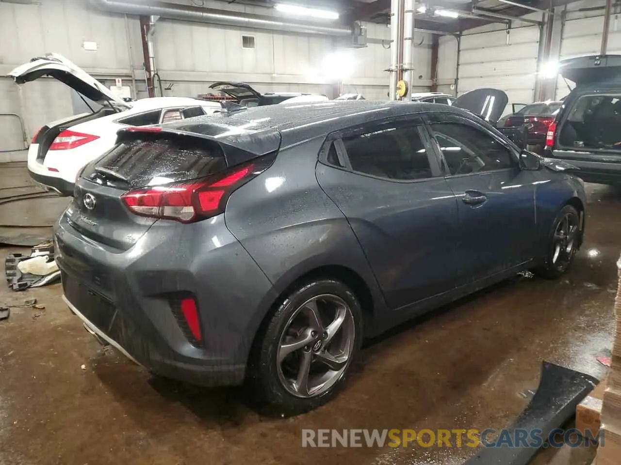 3 Photograph of a damaged car KMHTG6AF1KU017850 HYUNDAI VELOSTER 2019