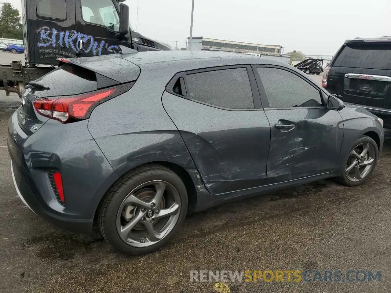3 Photograph of a damaged car KMHTG6AF2KU018585 HYUNDAI VELOSTER 2019