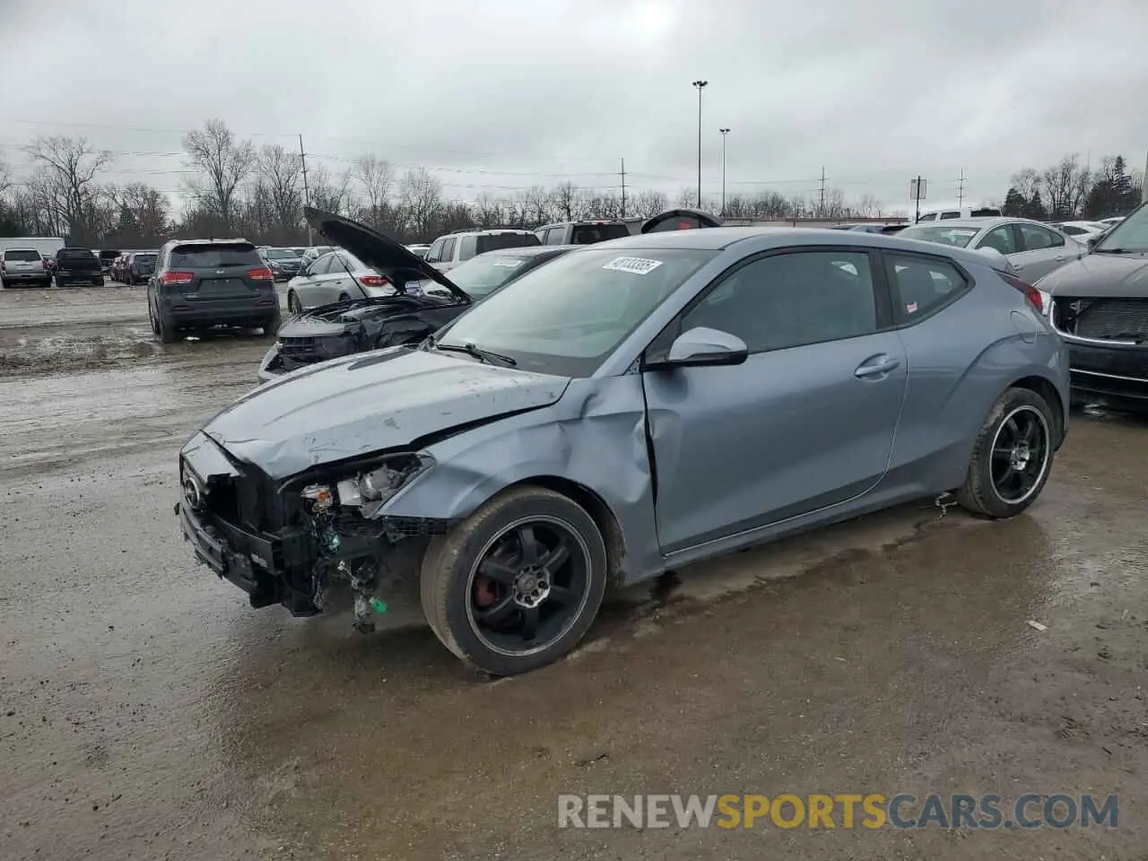 1 Photograph of a damaged car KMHTG6AF3KU017039 HYUNDAI VELOSTER 2019