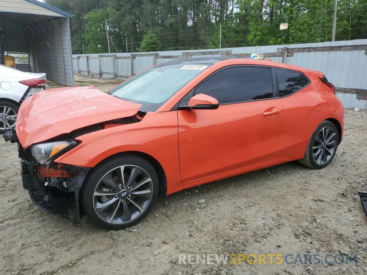1 Photograph of a damaged car KMHTG6AF7KU006884 HYUNDAI VELOSTER 2019