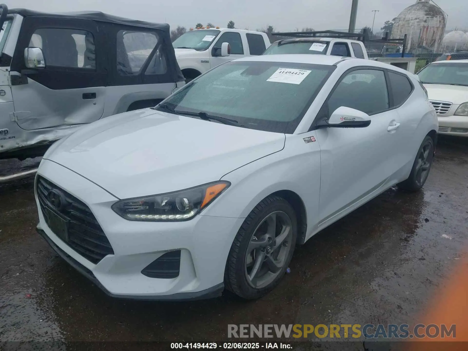 2 Photograph of a damaged car KMHTG6AF8KU019661 HYUNDAI VELOSTER 2019