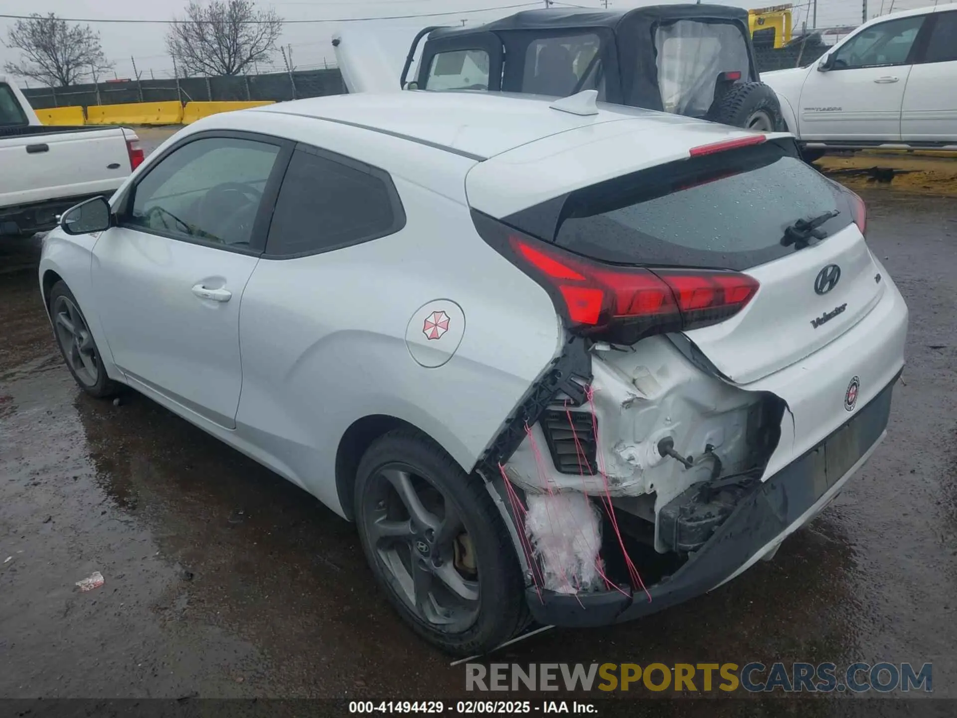 3 Photograph of a damaged car KMHTG6AF8KU019661 HYUNDAI VELOSTER 2019