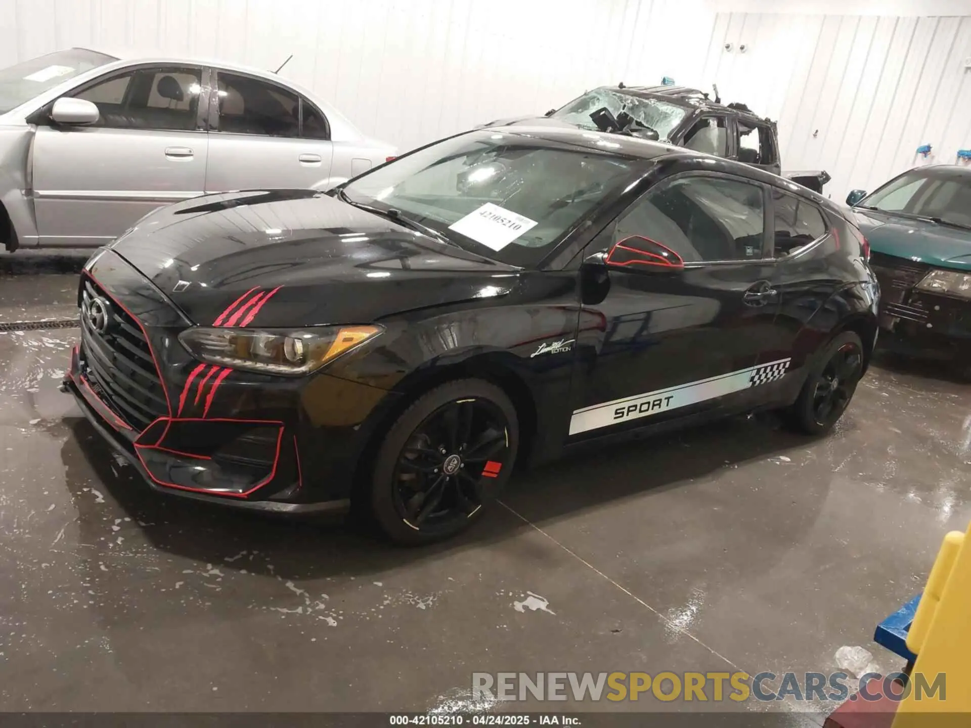 2 Photograph of a damaged car KMHTG6AFXKU011920 HYUNDAI VELOSTER 2019