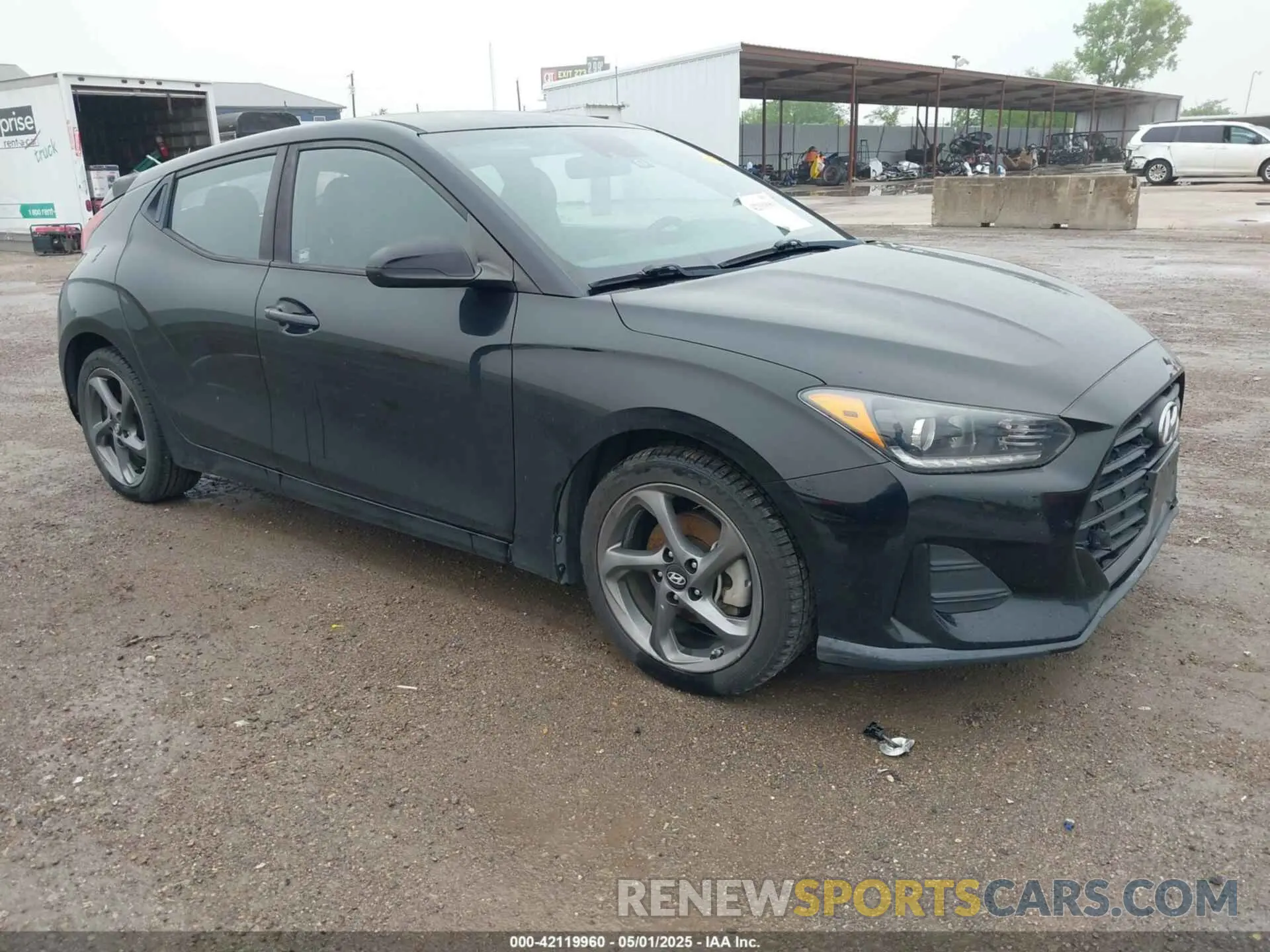 1 Photograph of a damaged car KMHTG6AFXKU019550 HYUNDAI VELOSTER 2019