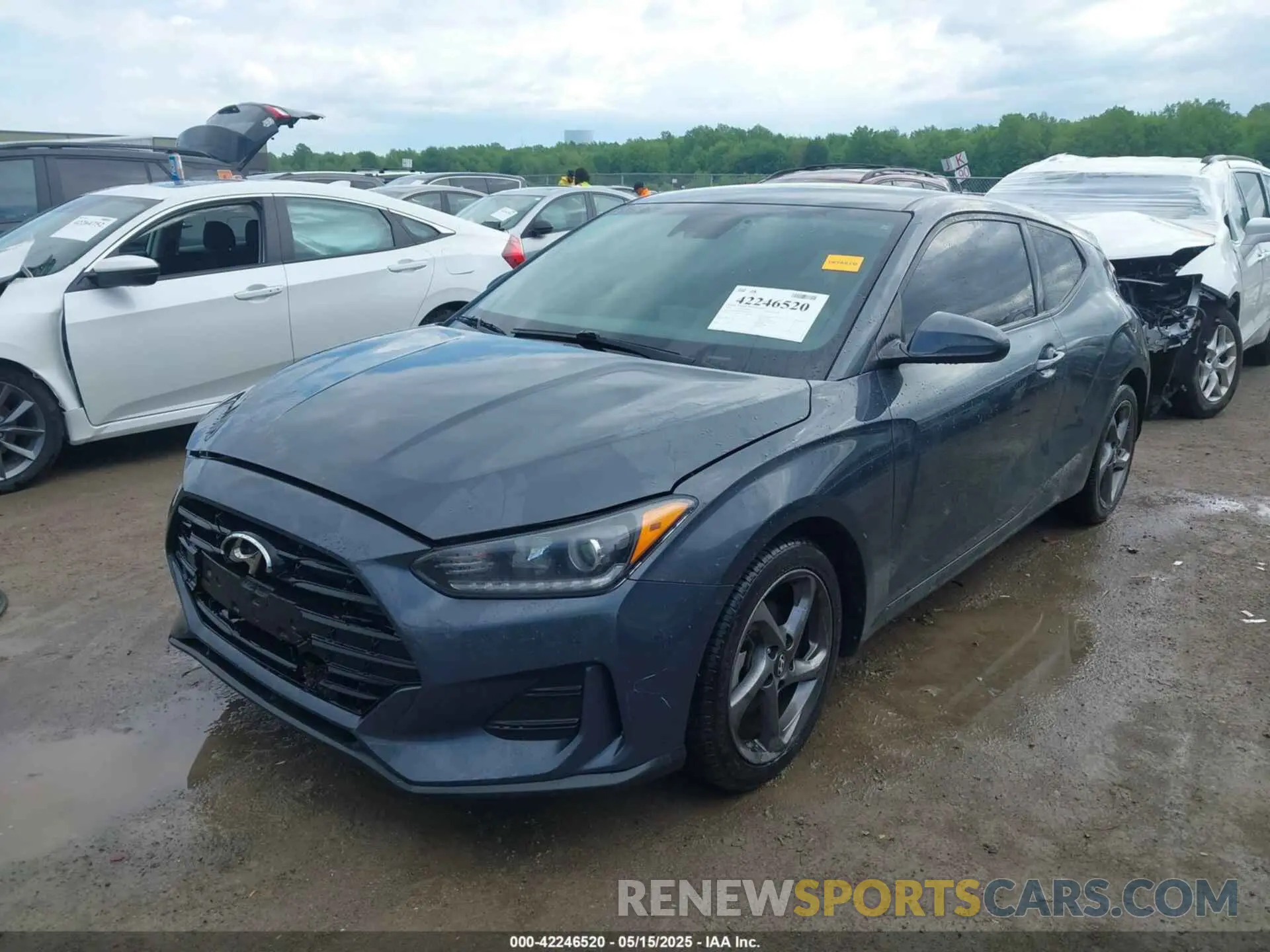 2 Photograph of a damaged car KMHTG6AFXKU019726 HYUNDAI VELOSTER 2019