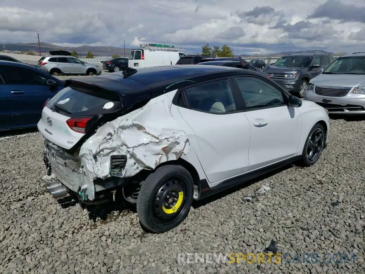 3 Photograph of a damaged car KMHTH6AB0KU015856 HYUNDAI VELOSTER 2019
