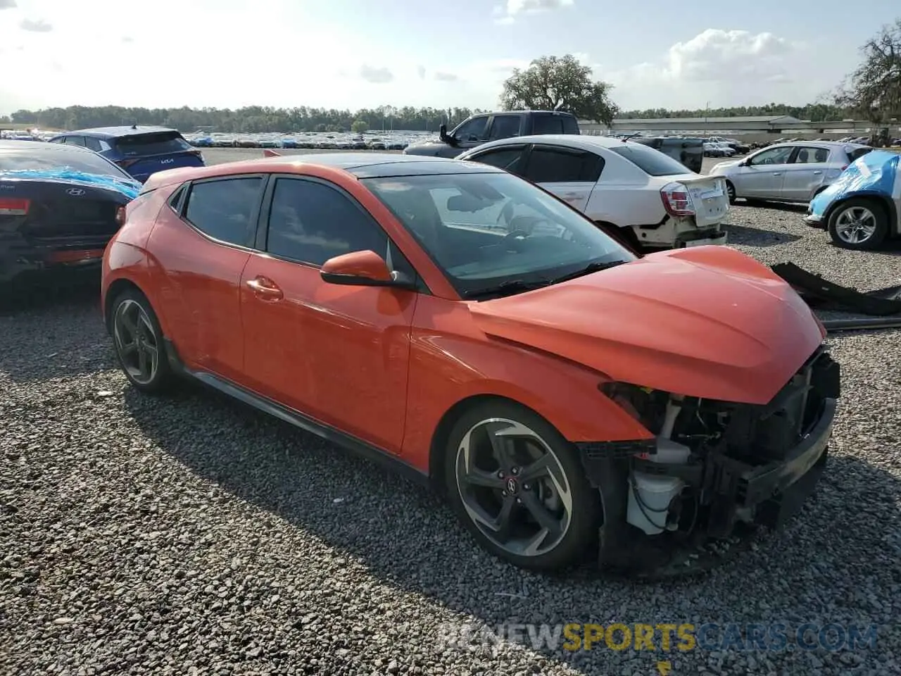 4 Photograph of a damaged car KMHTH6AB2KU020508 HYUNDAI VELOSTER 2019