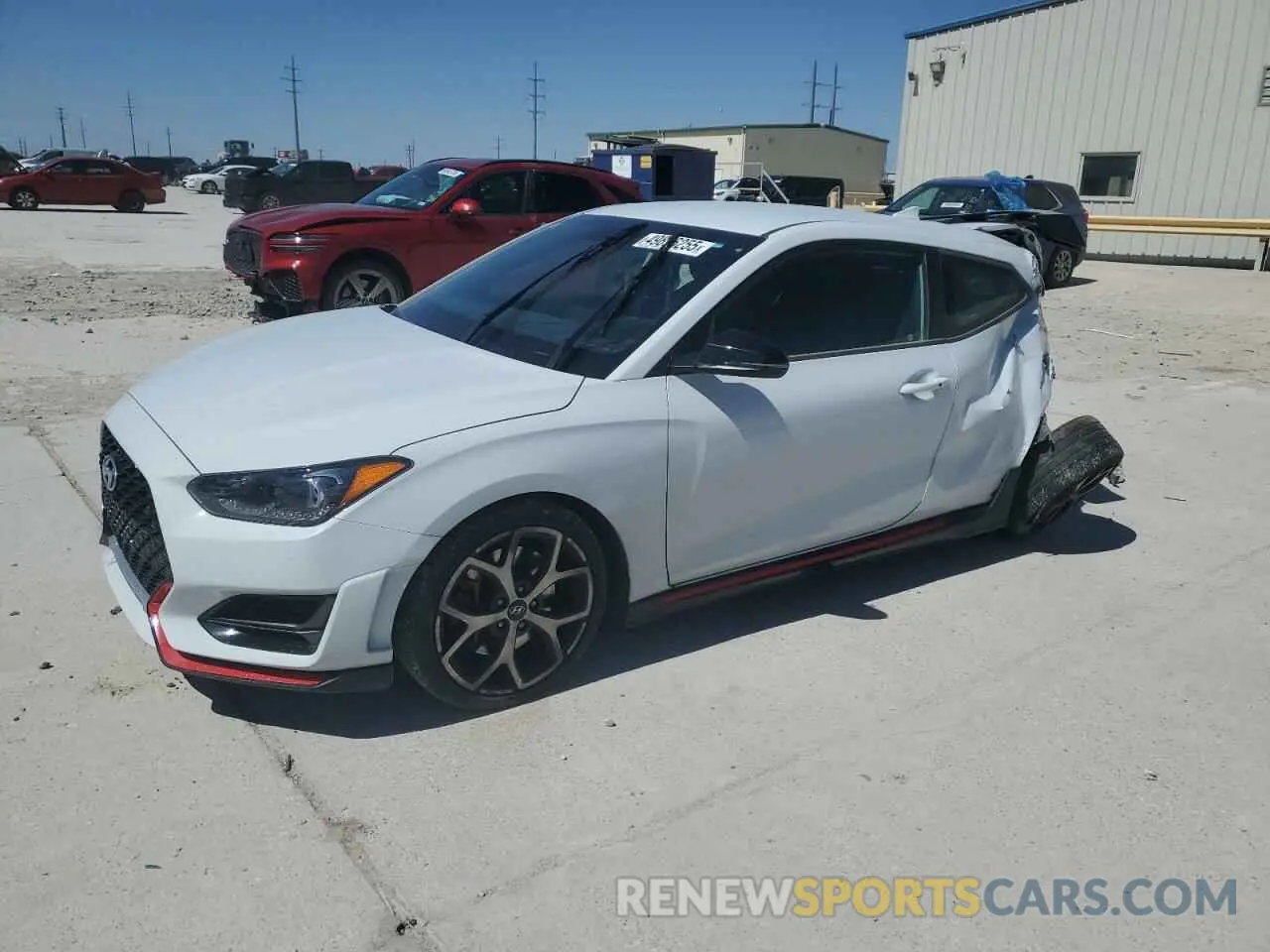 1 Photograph of a damaged car KMHT36AH7LU008410 HYUNDAI VELOSTER 2020