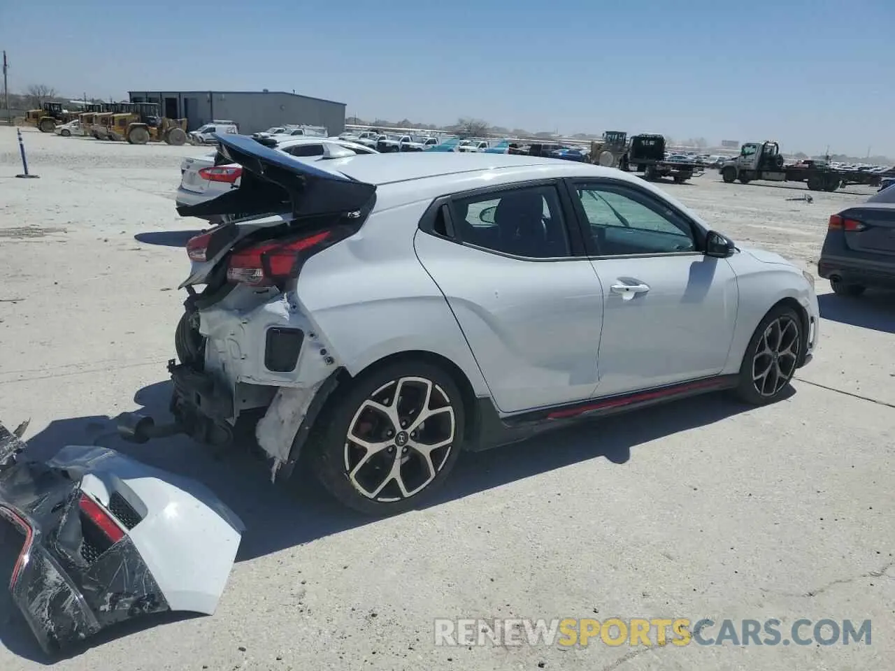 3 Photograph of a damaged car KMHT36AH7LU008410 HYUNDAI VELOSTER 2020