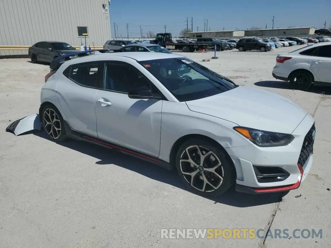 4 Photograph of a damaged car KMHT36AH7LU008410 HYUNDAI VELOSTER 2020