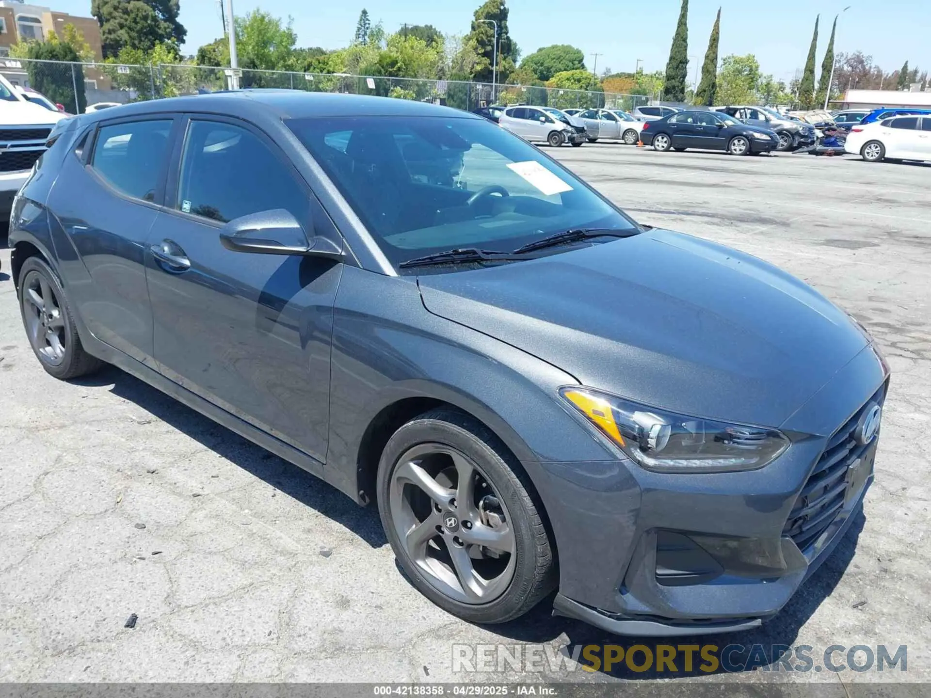 1 Photograph of a damaged car KMHTG6AF2LU024159 HYUNDAI VELOSTER 2020