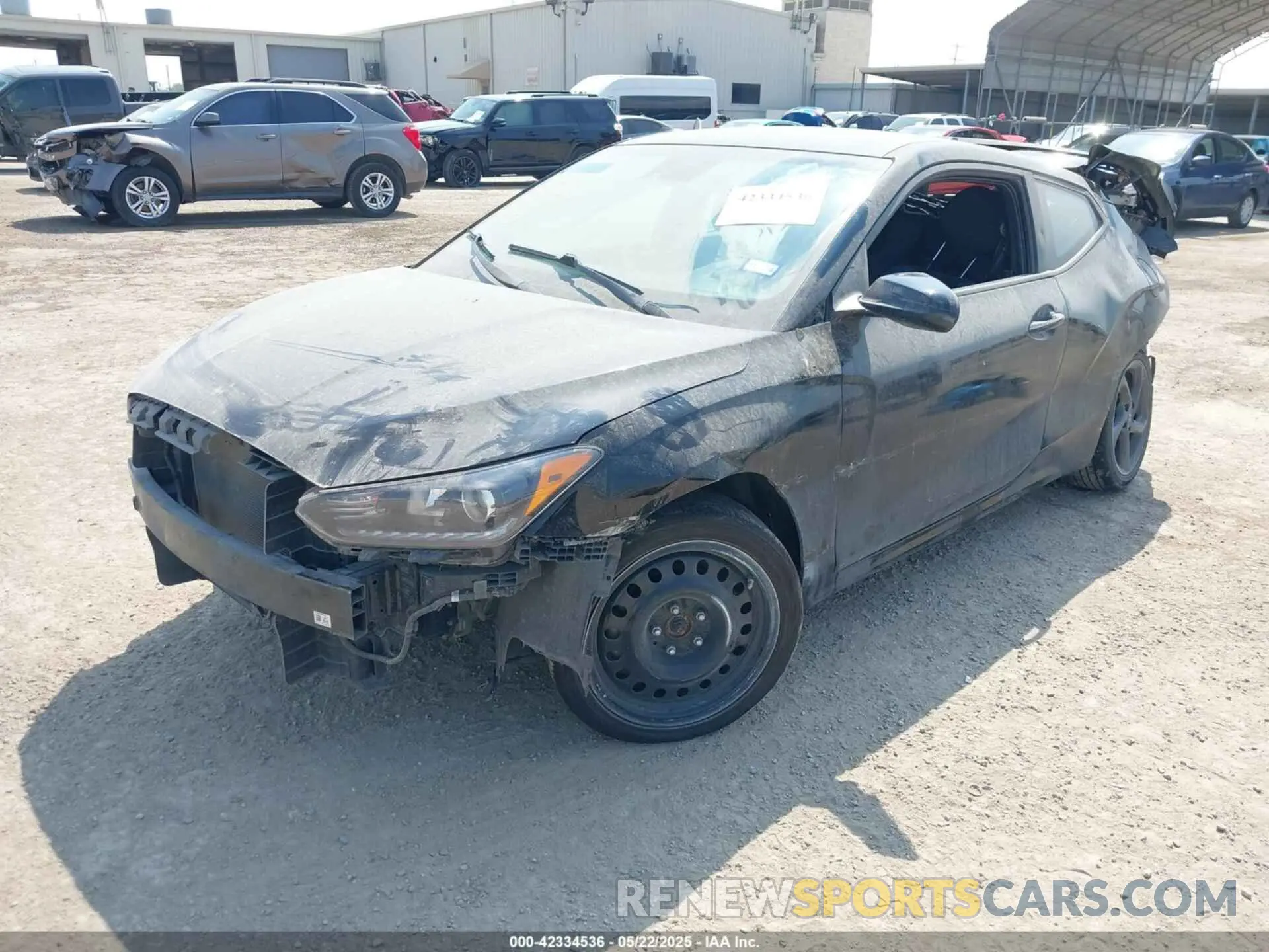 2 Photograph of a damaged car KMHTG6AF6LU023144 HYUNDAI VELOSTER 2020