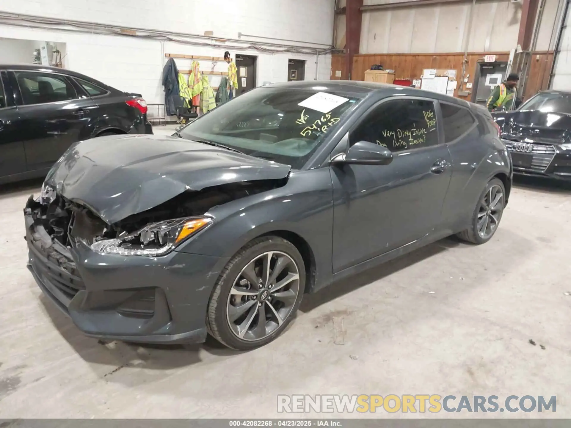 2 Photograph of a damaged car KMHTG6AF8LU030421 HYUNDAI VELOSTER 2020
