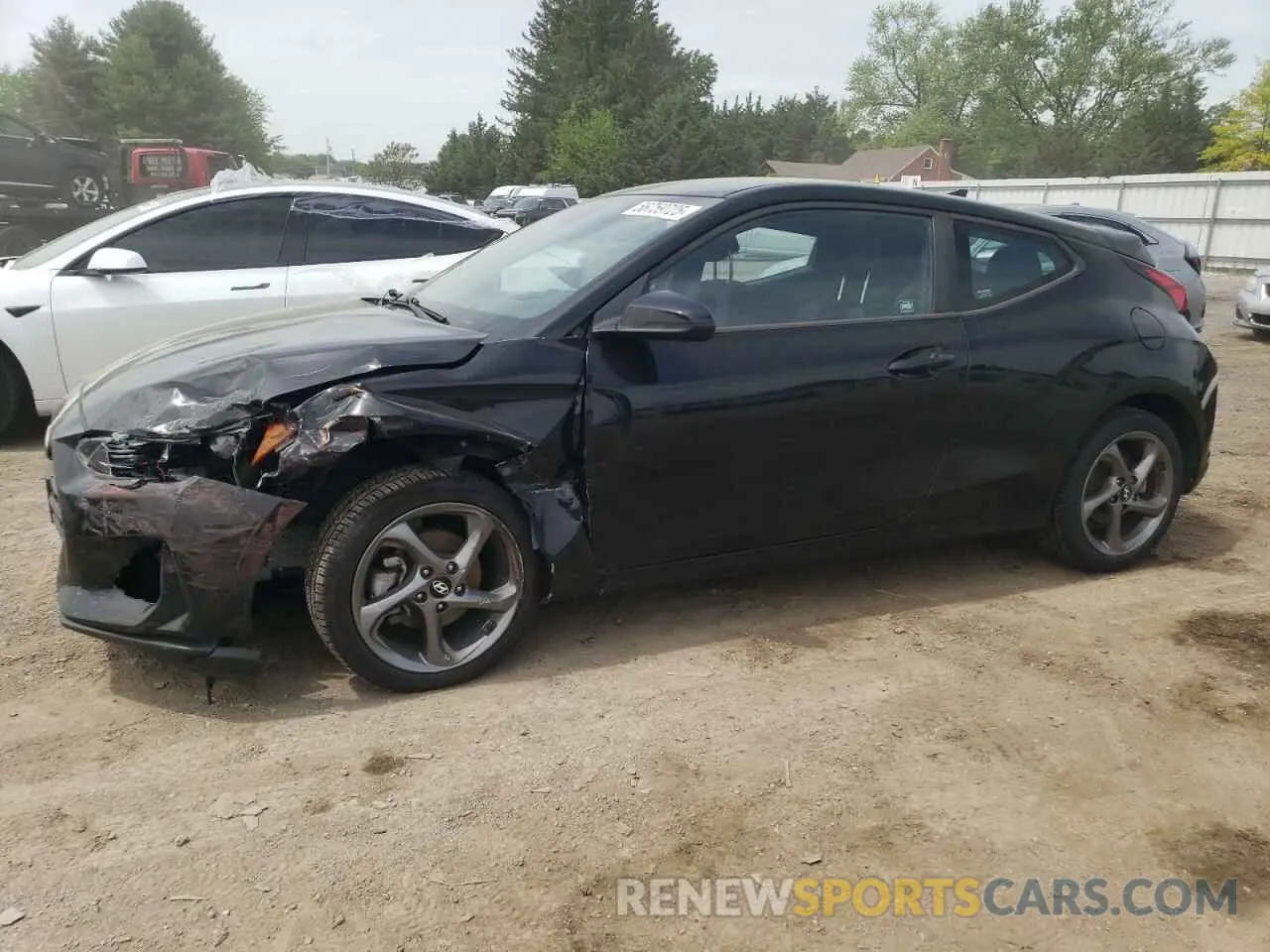 1 Photograph of a damaged car KMHTG6AF9LU023185 HYUNDAI VELOSTER 2020
