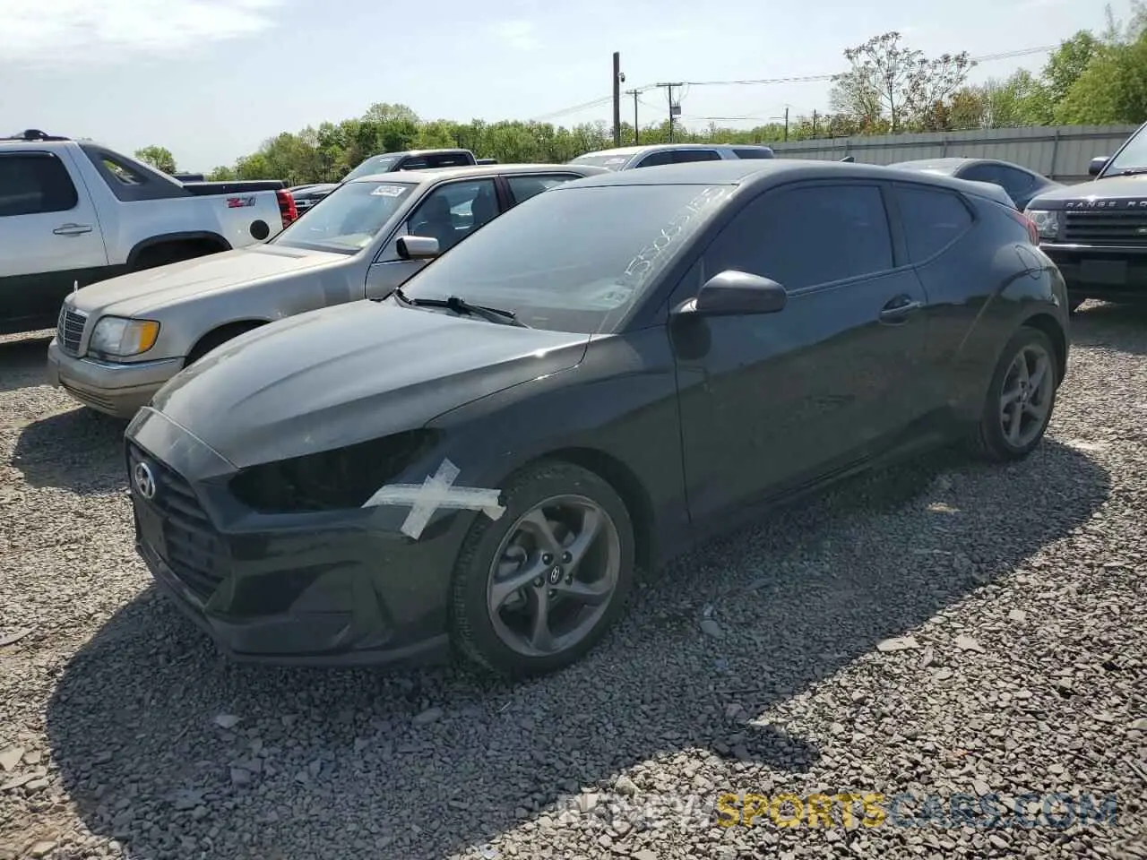 1 Photograph of a damaged car KMHTG6AFXLU031635 HYUNDAI VELOSTER 2020