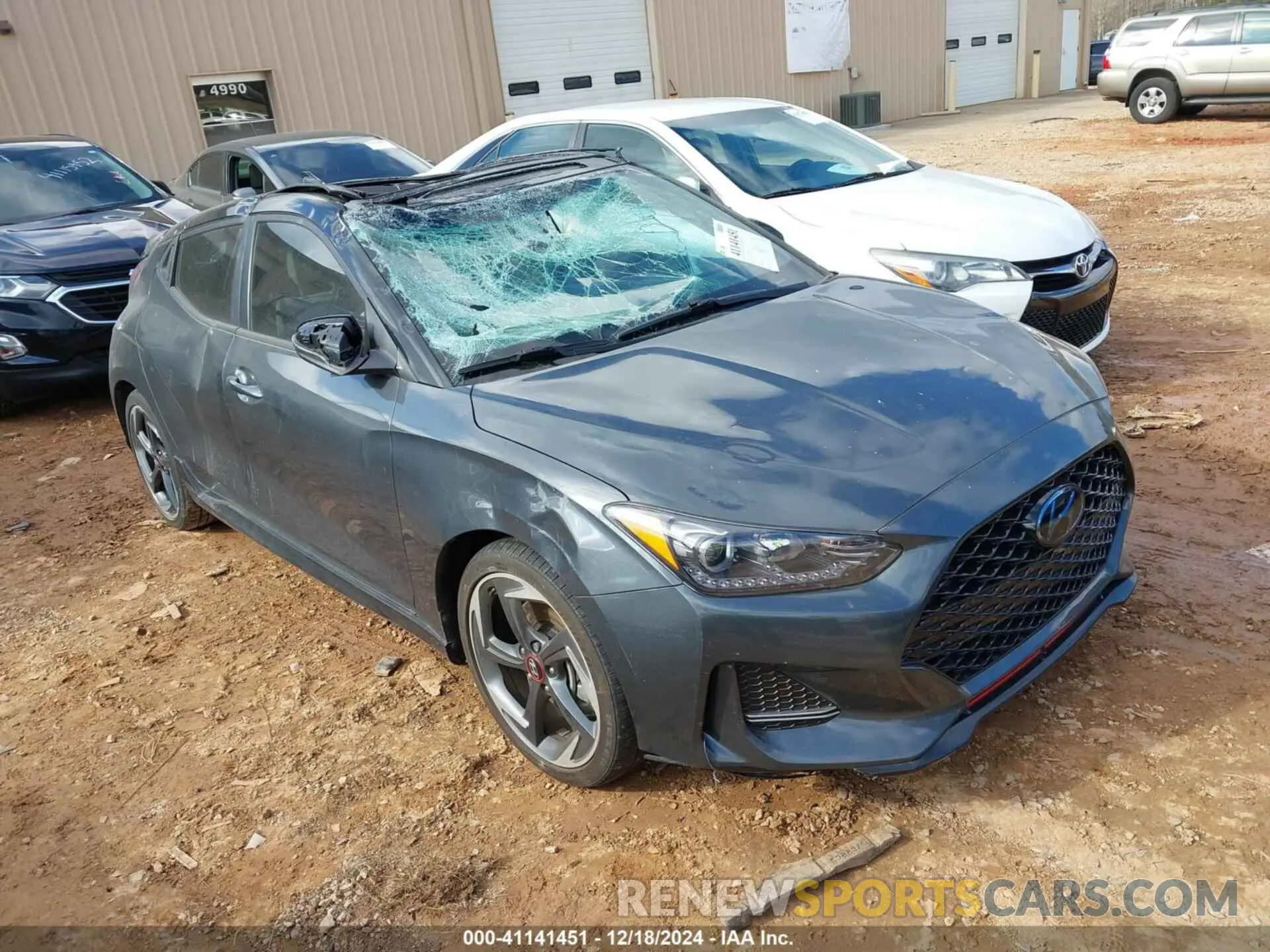 1 Photograph of a damaged car KMHTH6AB0LU027488 HYUNDAI VELOSTER 2020