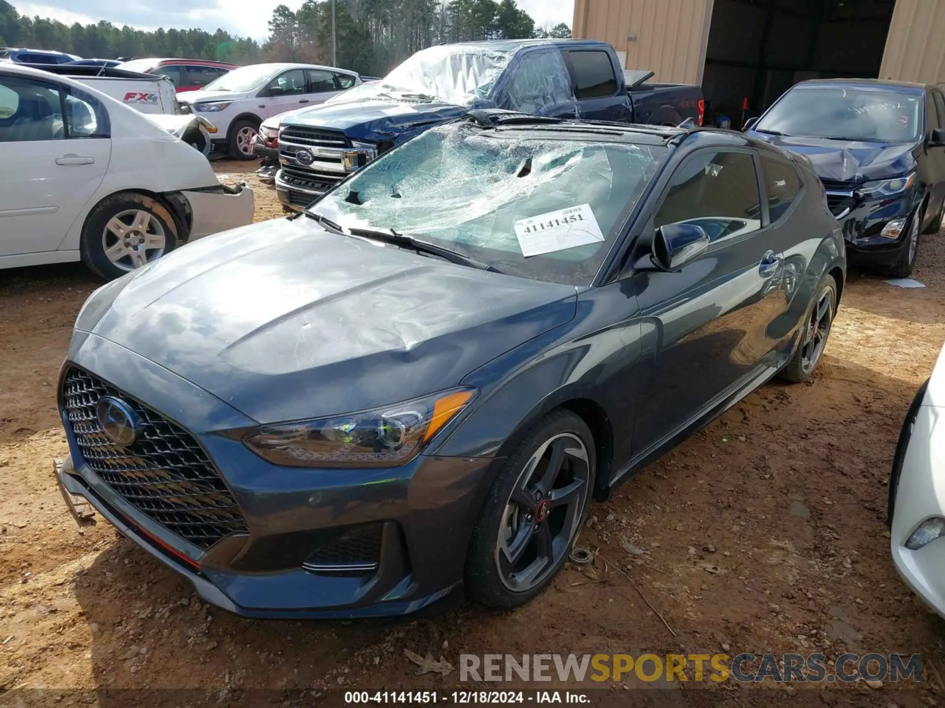 2 Photograph of a damaged car KMHTH6AB0LU027488 HYUNDAI VELOSTER 2020